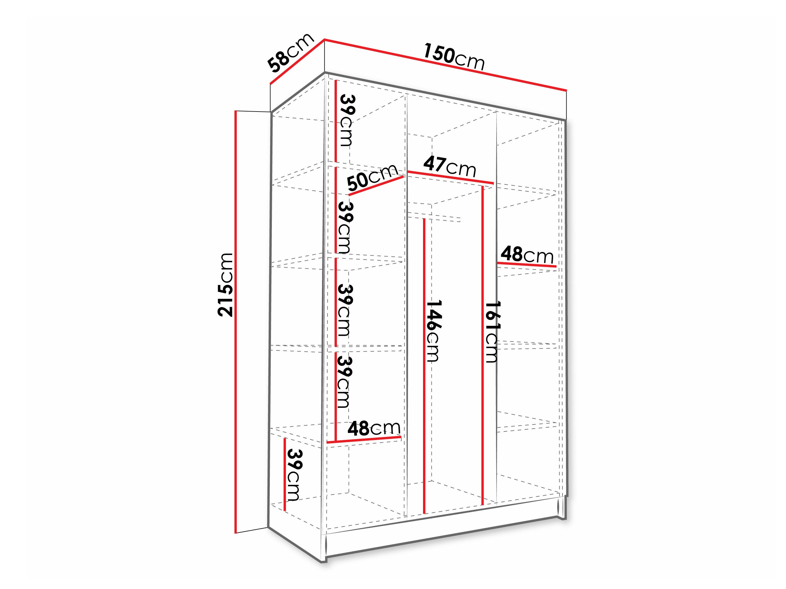 Armario Closico Decoron II (Cachemira + Dorado)