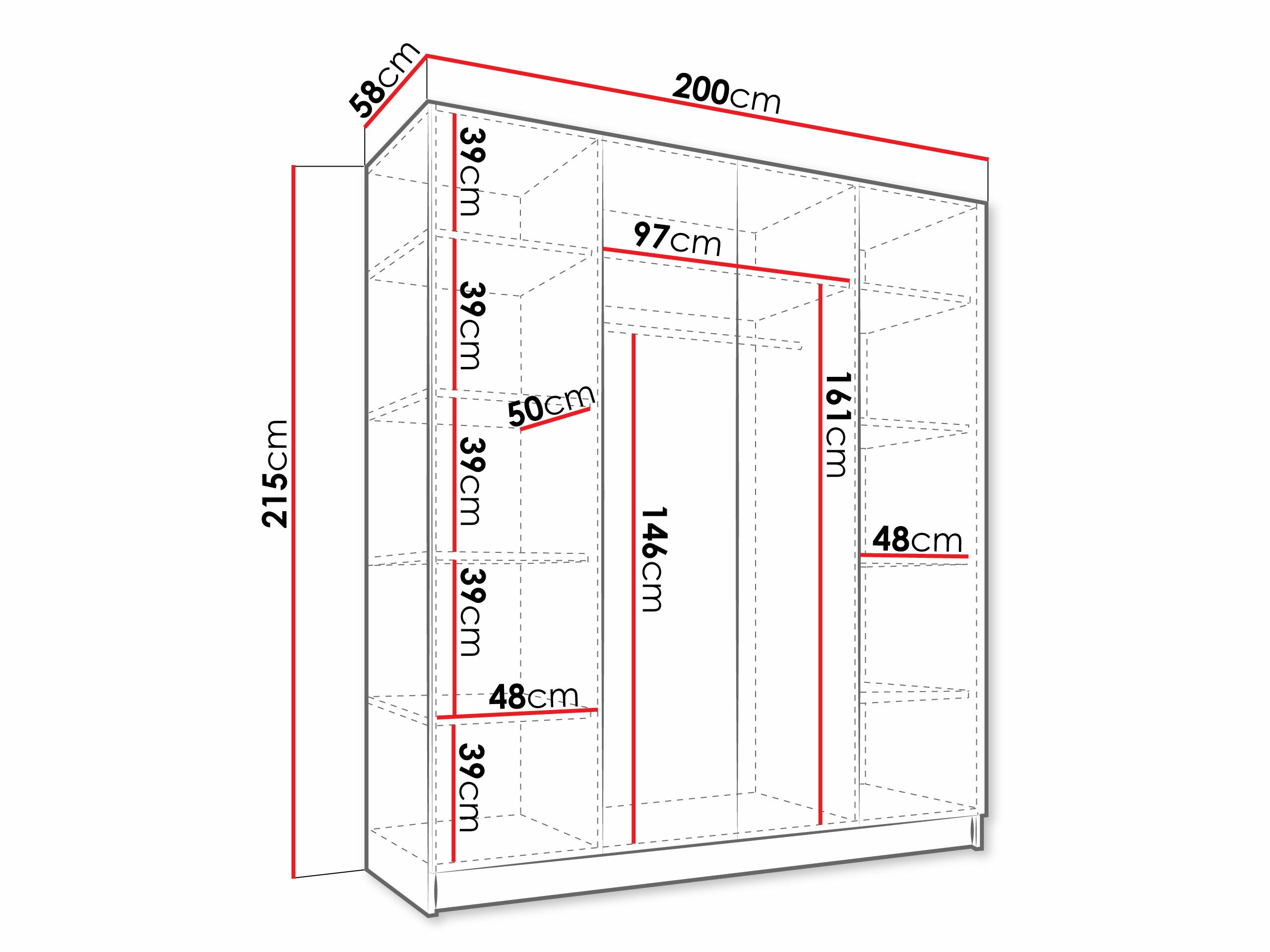 Armario Closico Navor III (Cachemira + Dorado)