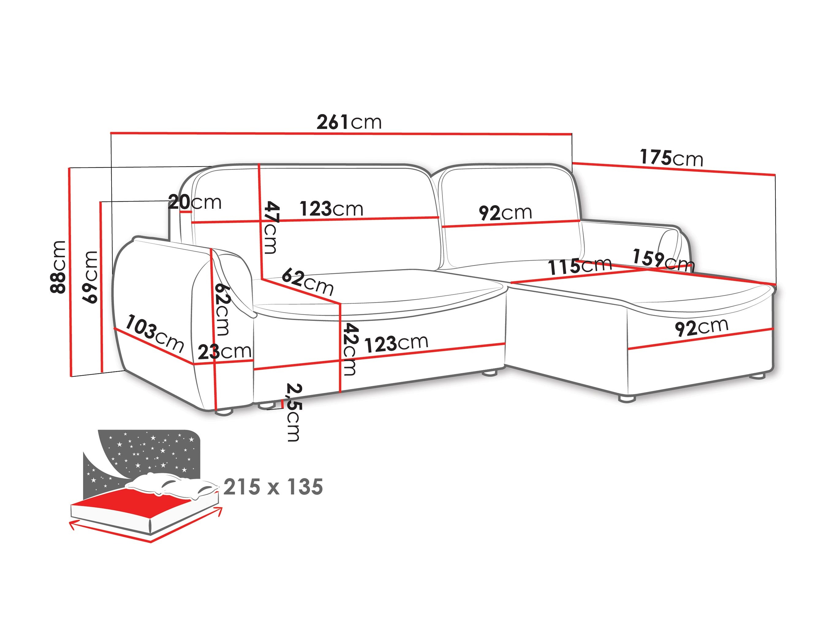 Sofá rinconero Comfivo 503 (Cruz 79)