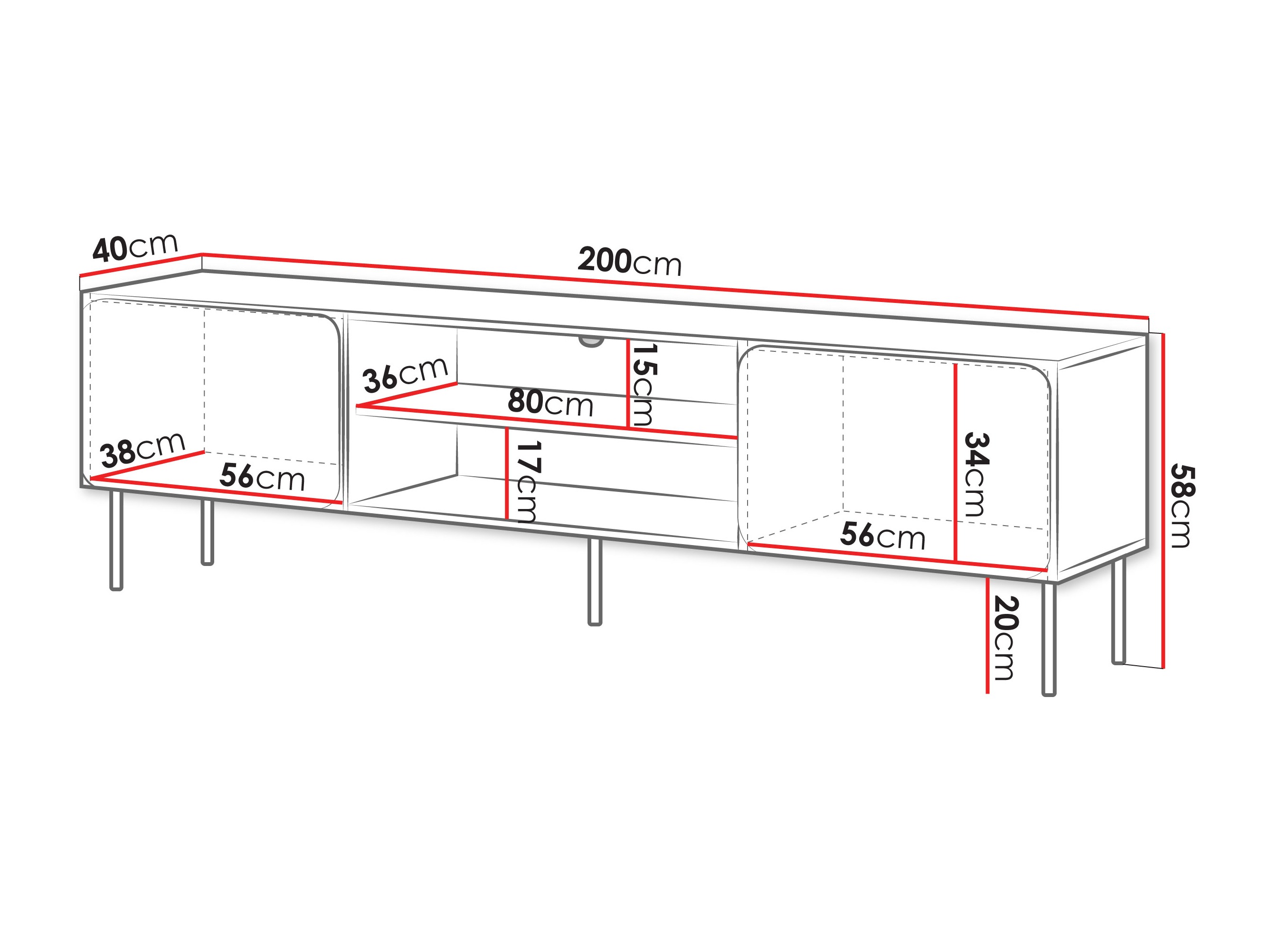 Mueble TV Fentore 102 (Cachemira)