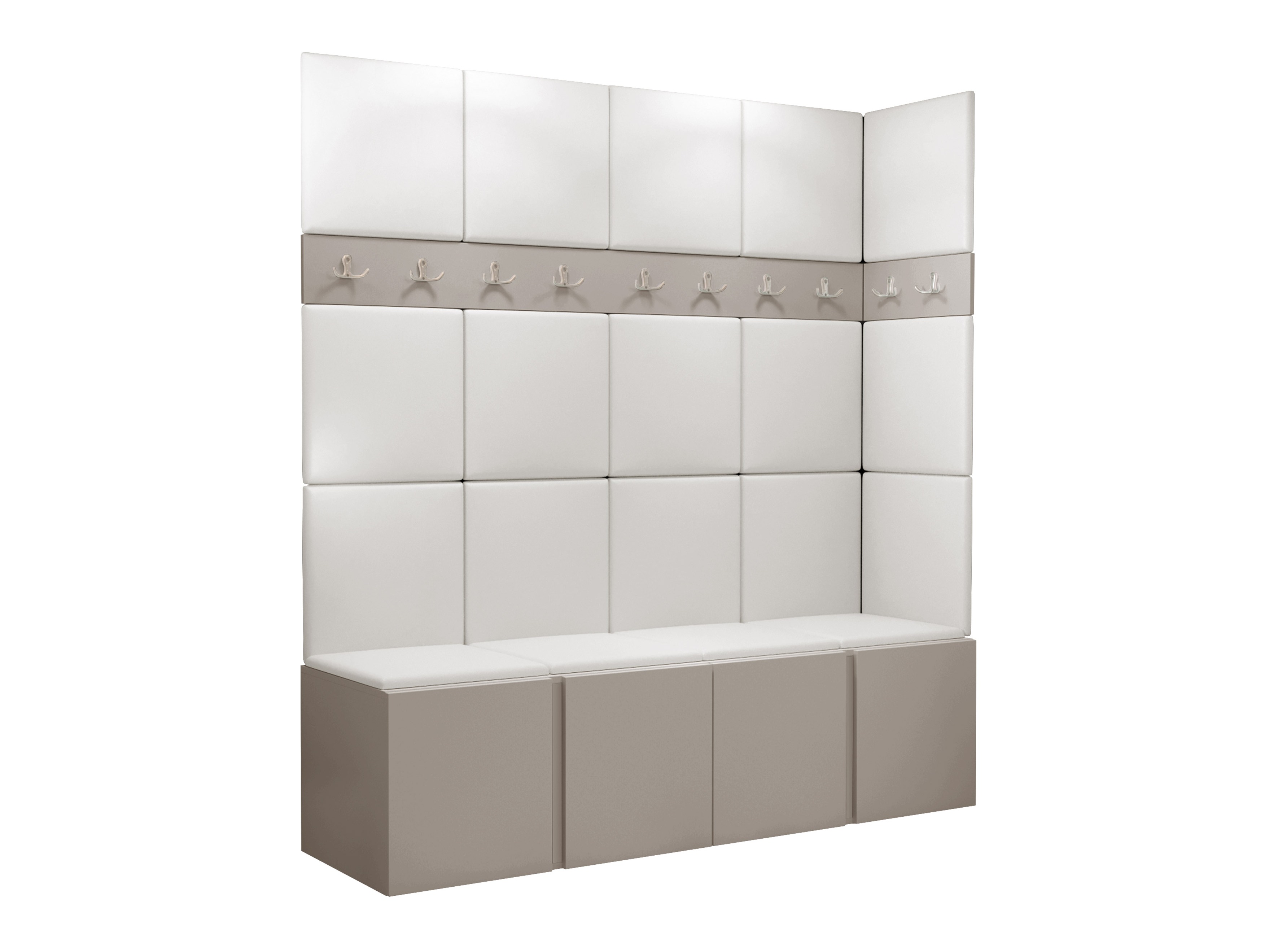 Conjunto para recibidor Pinis II (Cuero ecológico Soft 017)