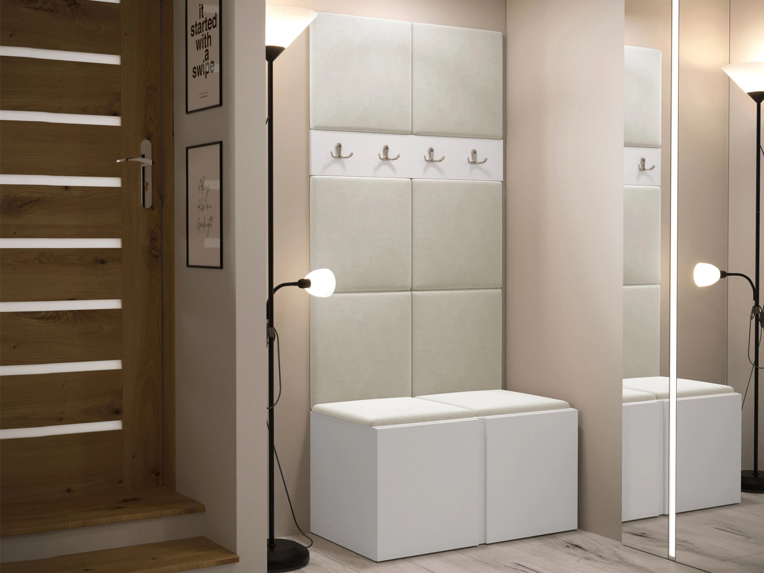 Conjunto para recibidor Hartford 267 (Blanco)