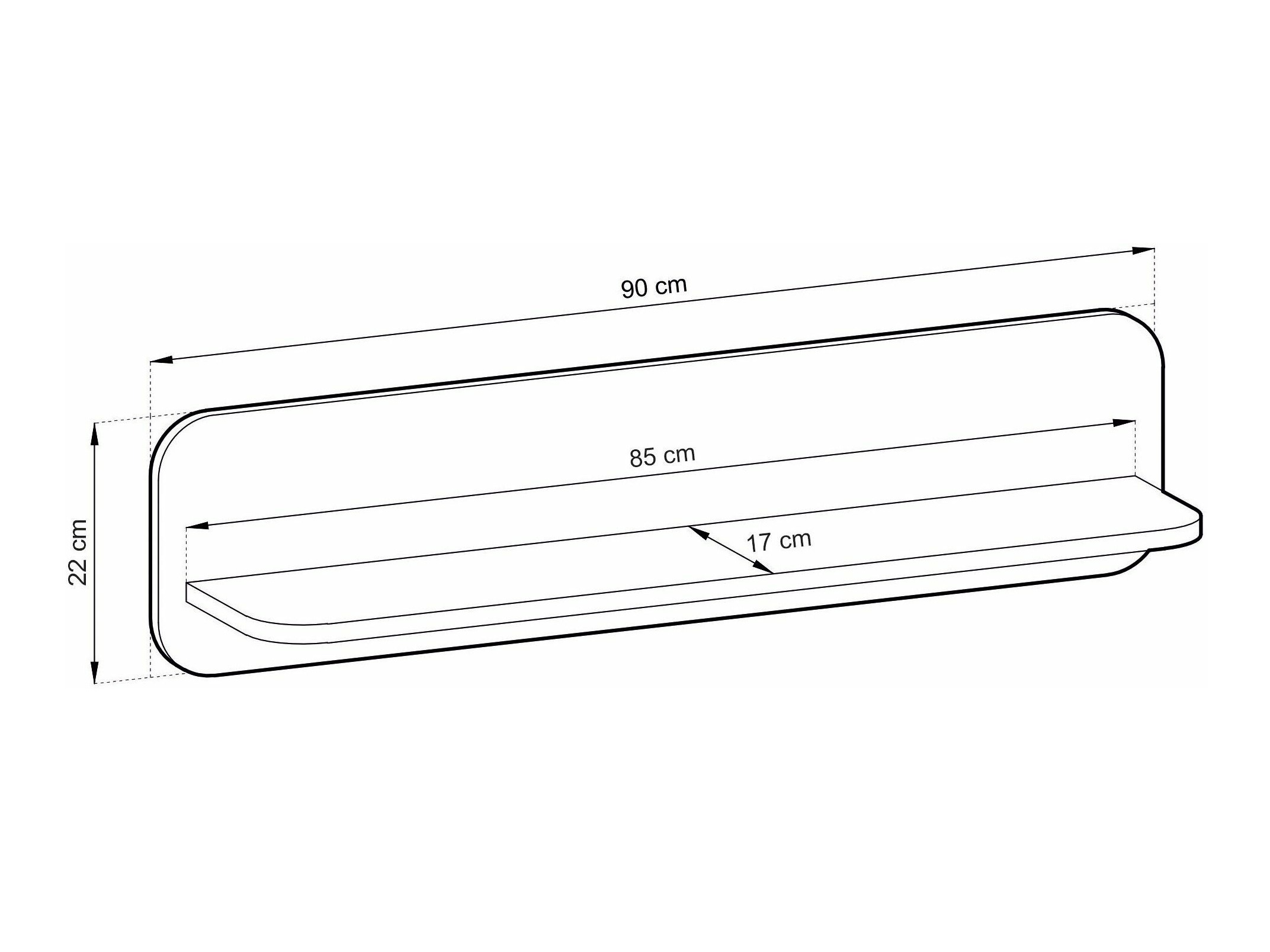 Estantería de pared Vesdore 101