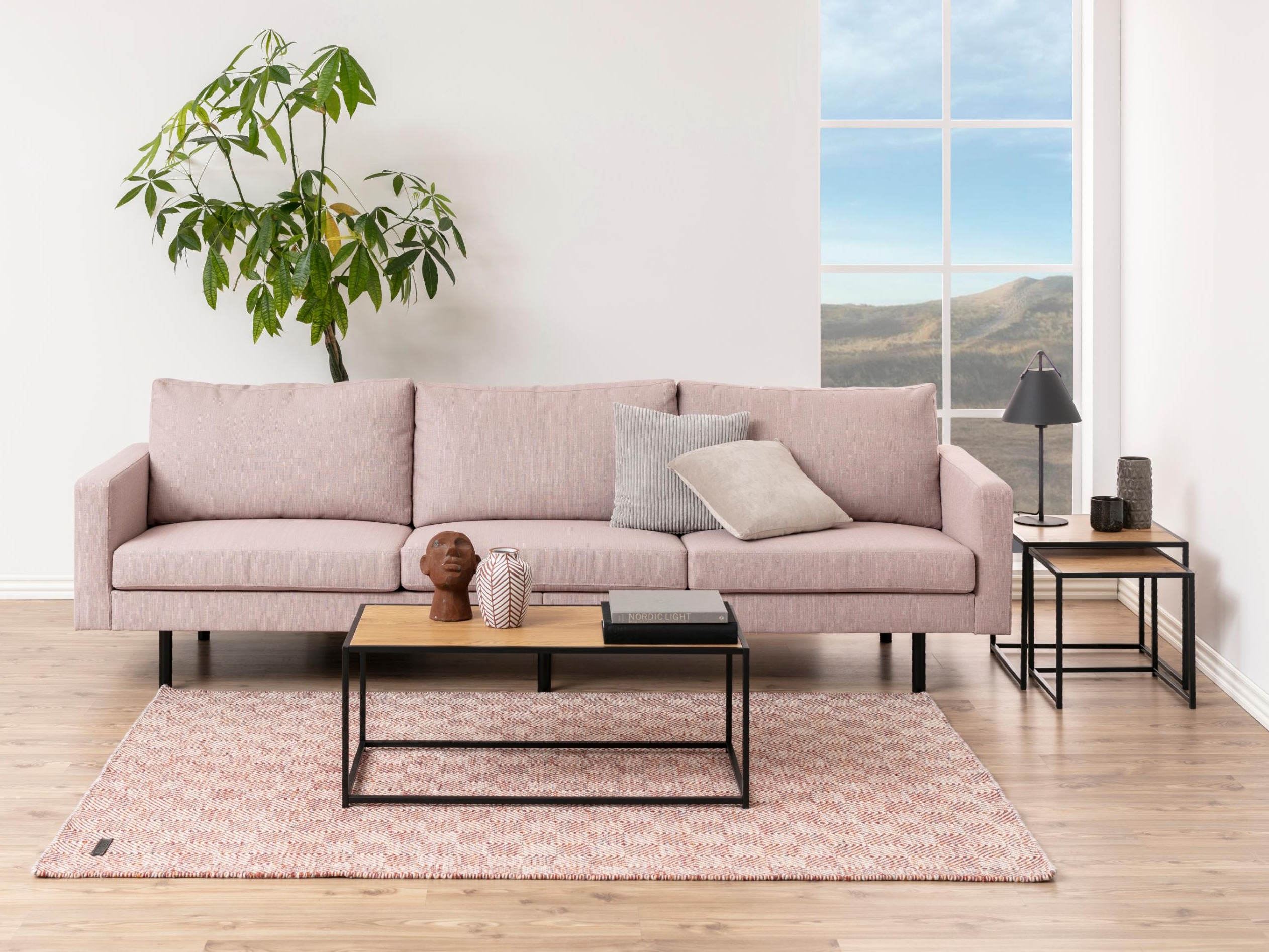 Mesa de centro Norsica Sevferi 147 (Roble salvaje + Negro)