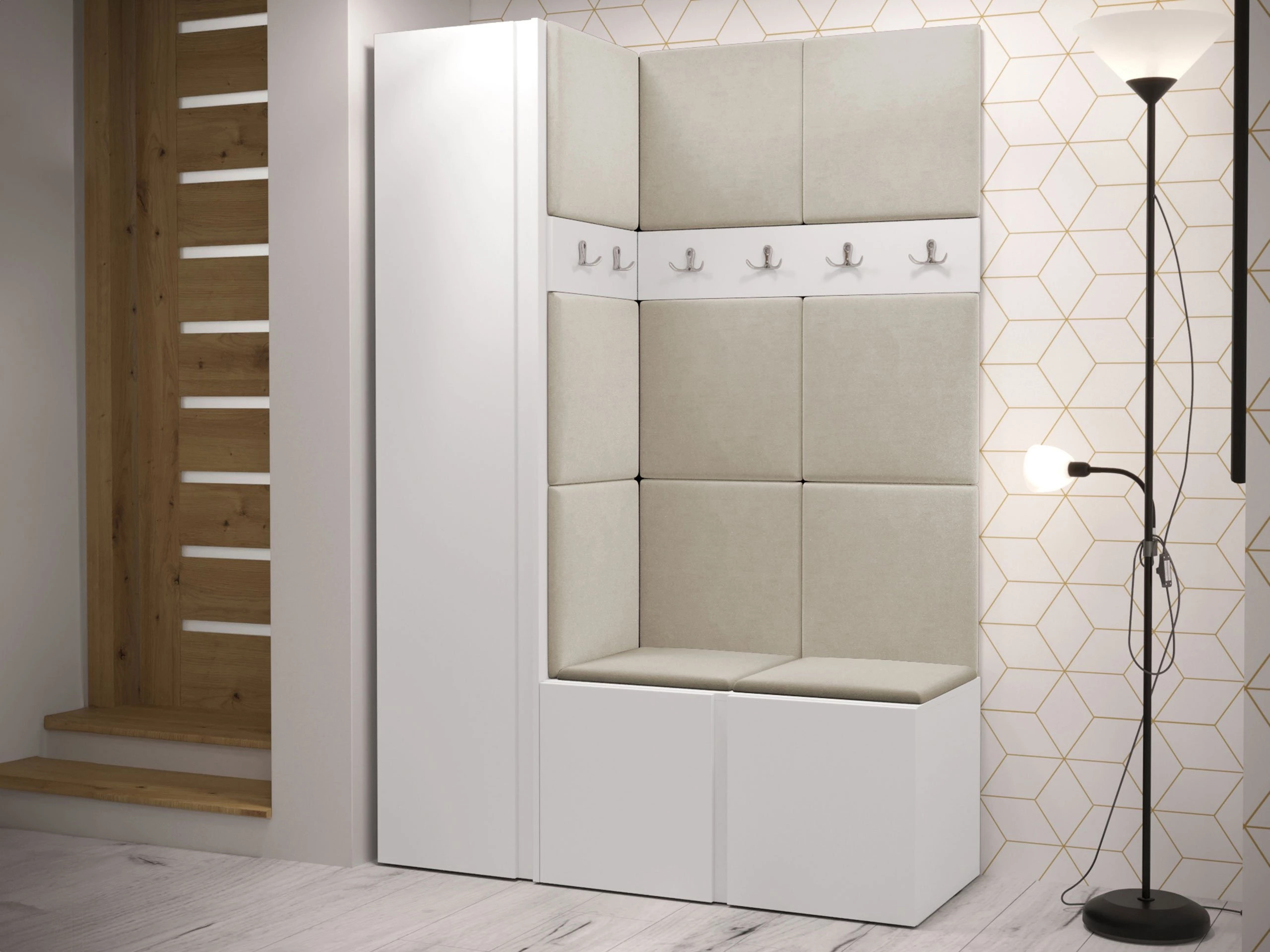 Conjunto para recibidor Hartford 471 (Blanco)