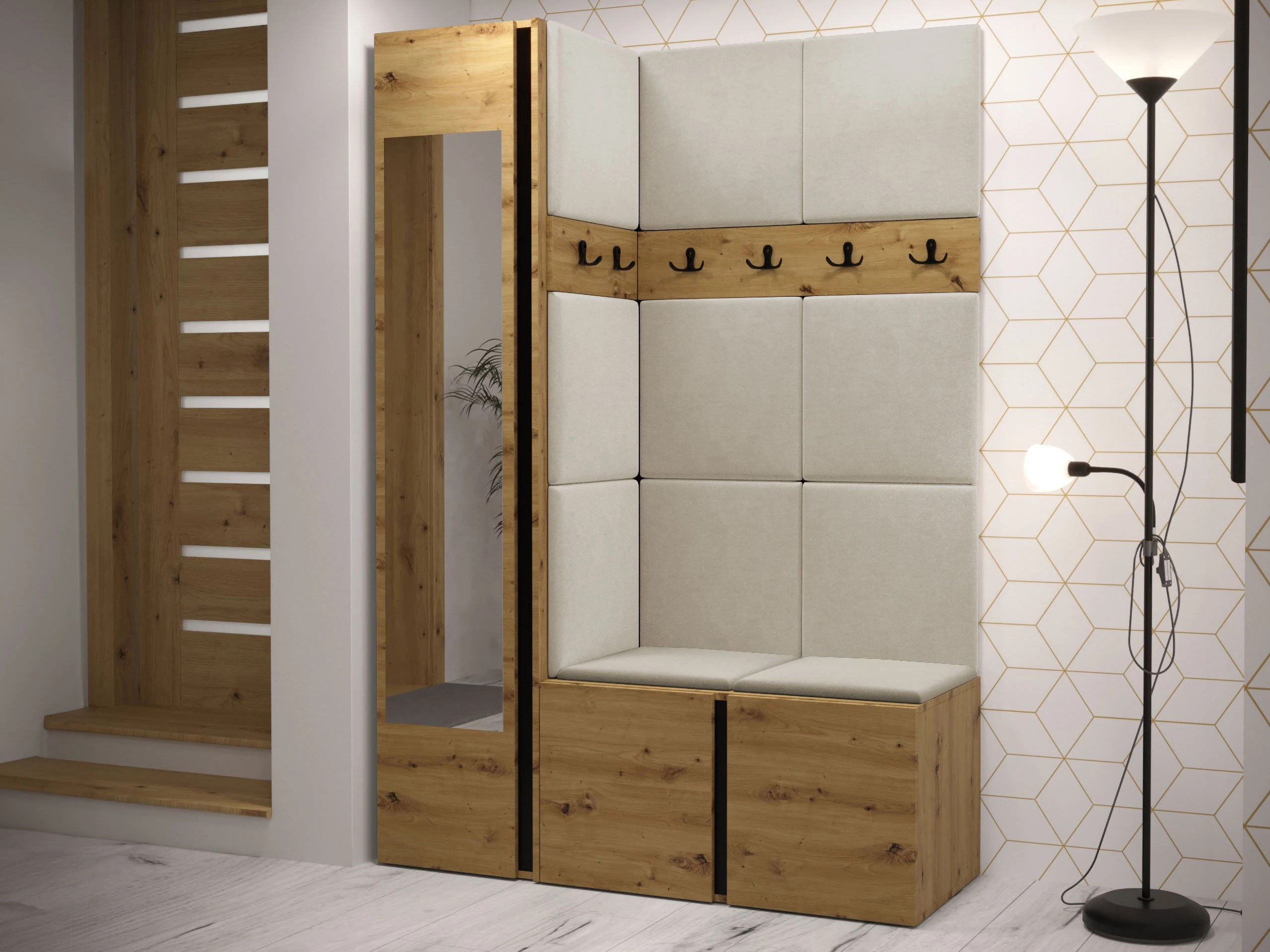 Conjunto para recibidor Hartford 277 (Manila 02)