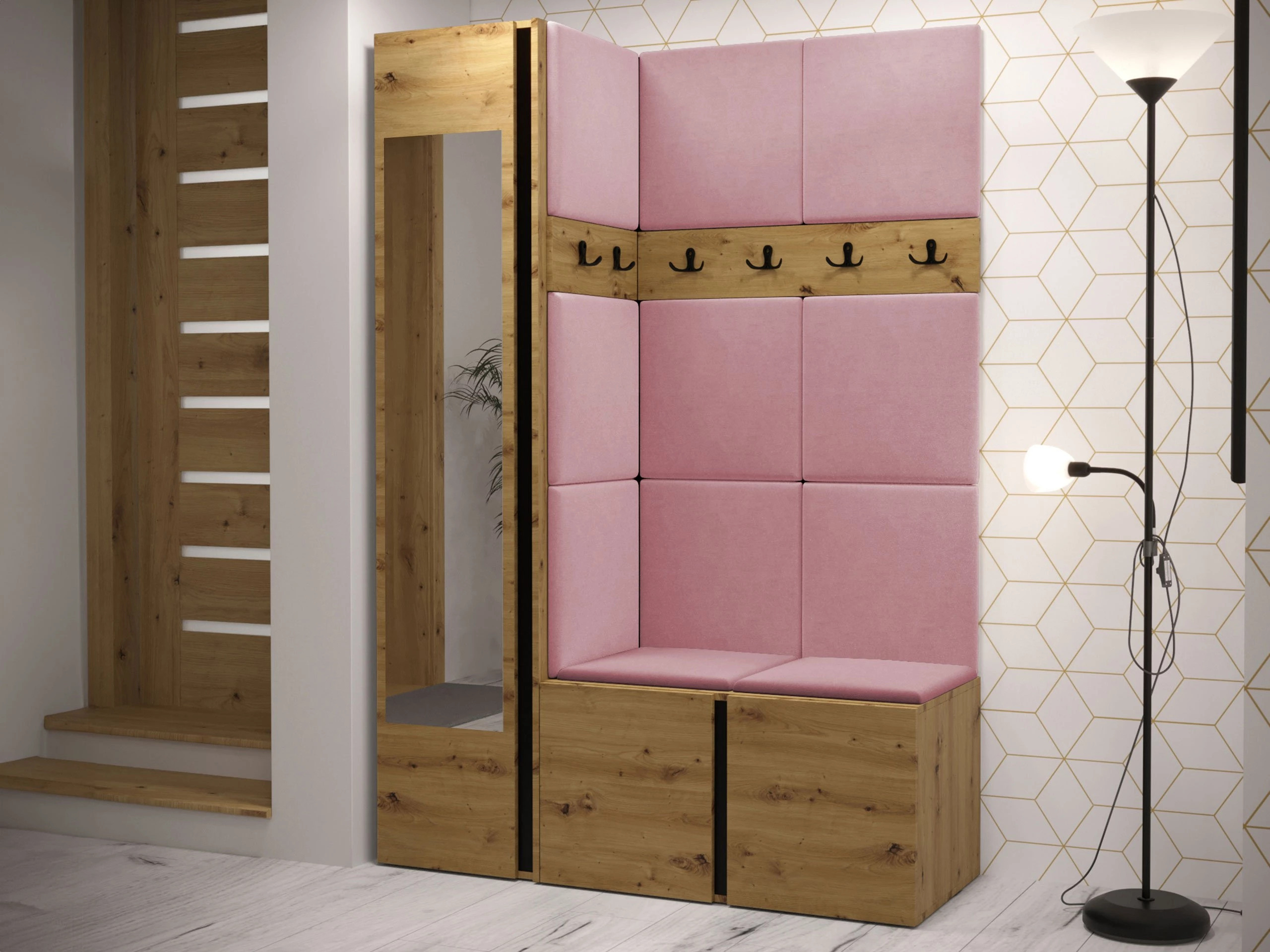 Conjunto para recibidor Hartford 277 (Manila 09)