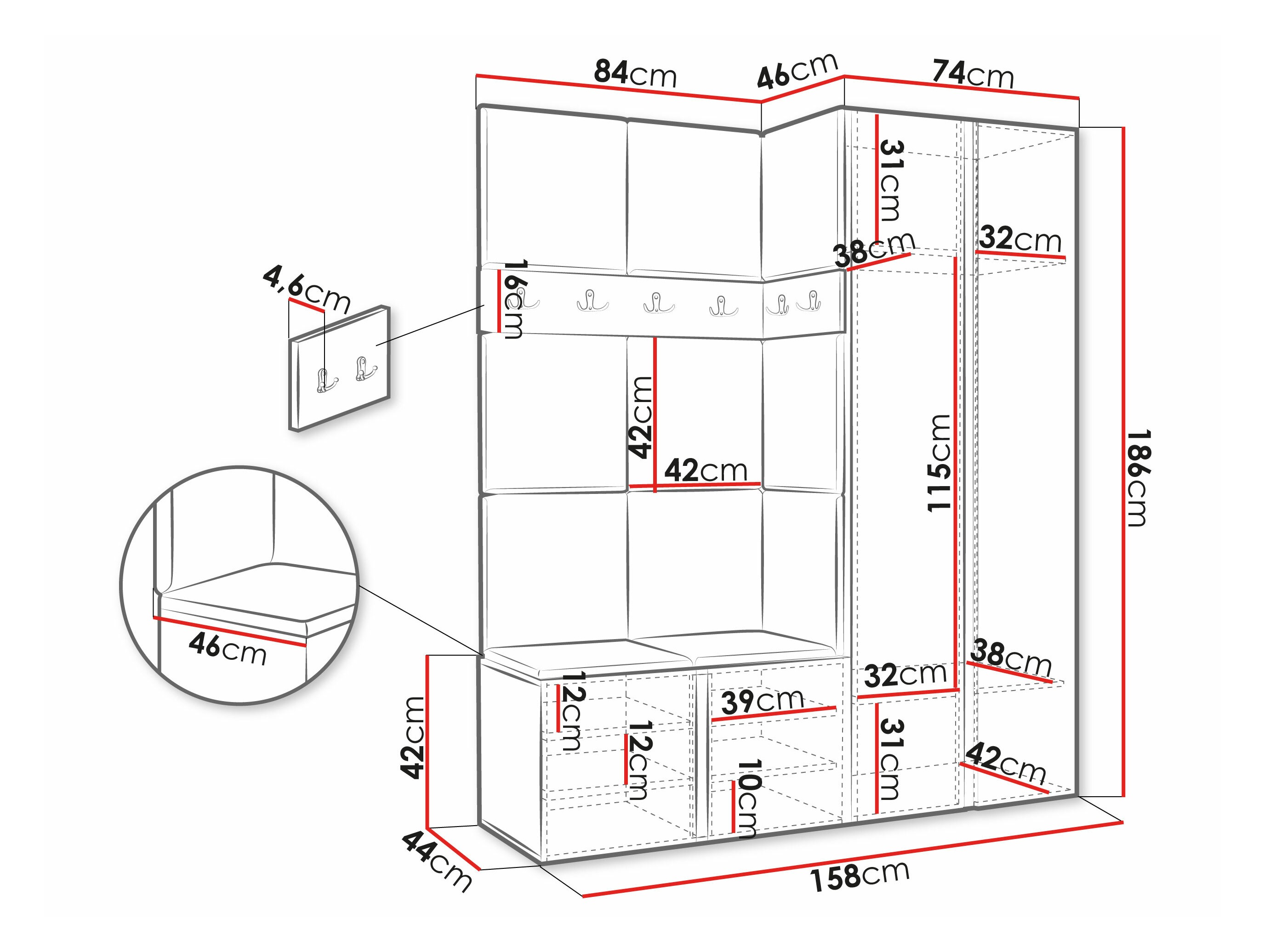 Conjunto para recibidor Pinis X (Manila 09)