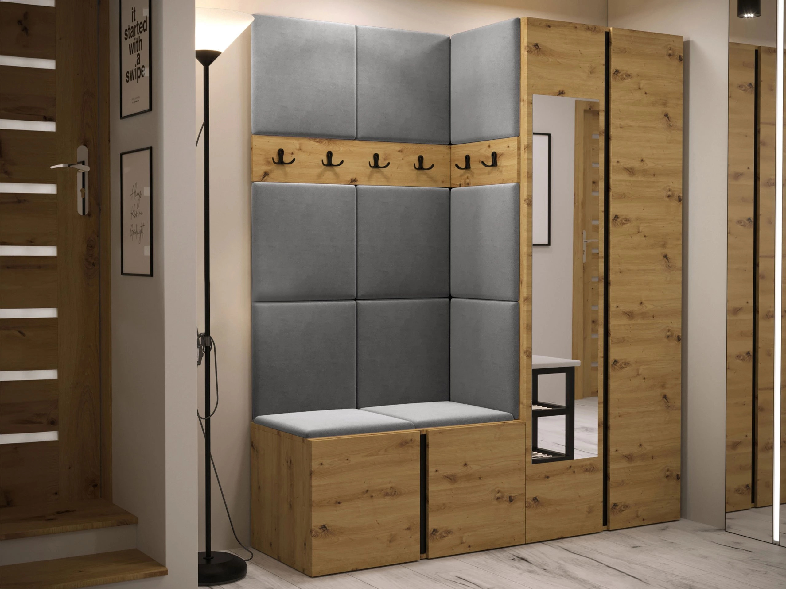 Conjunto para recibidor Pinis X (Manila 16)