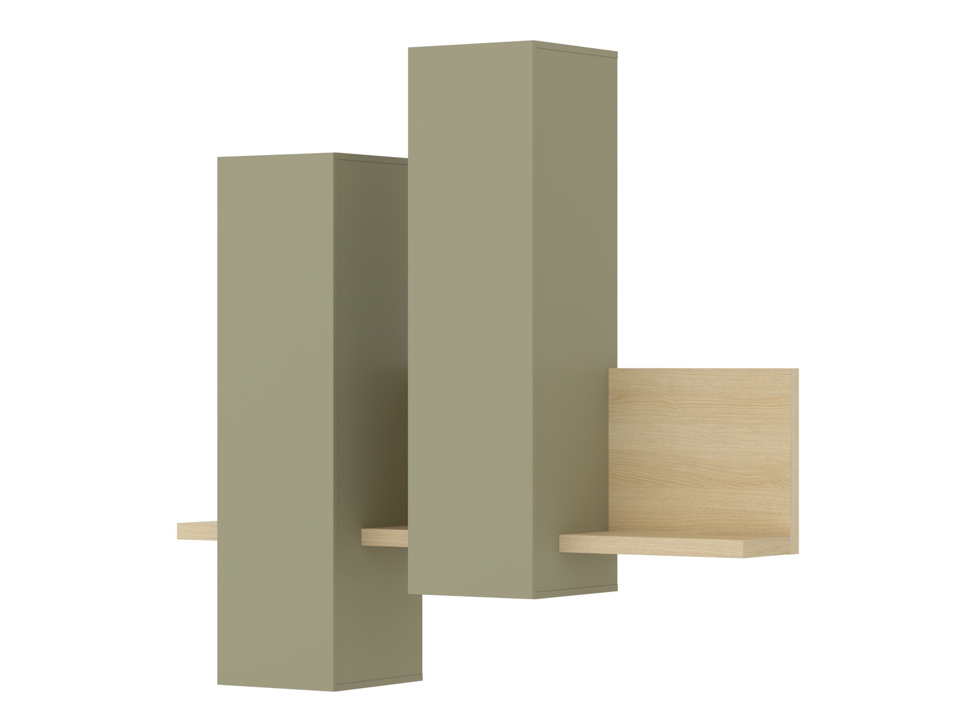 Armario de pared Lutiva 101 (Eucalipto + Roble)