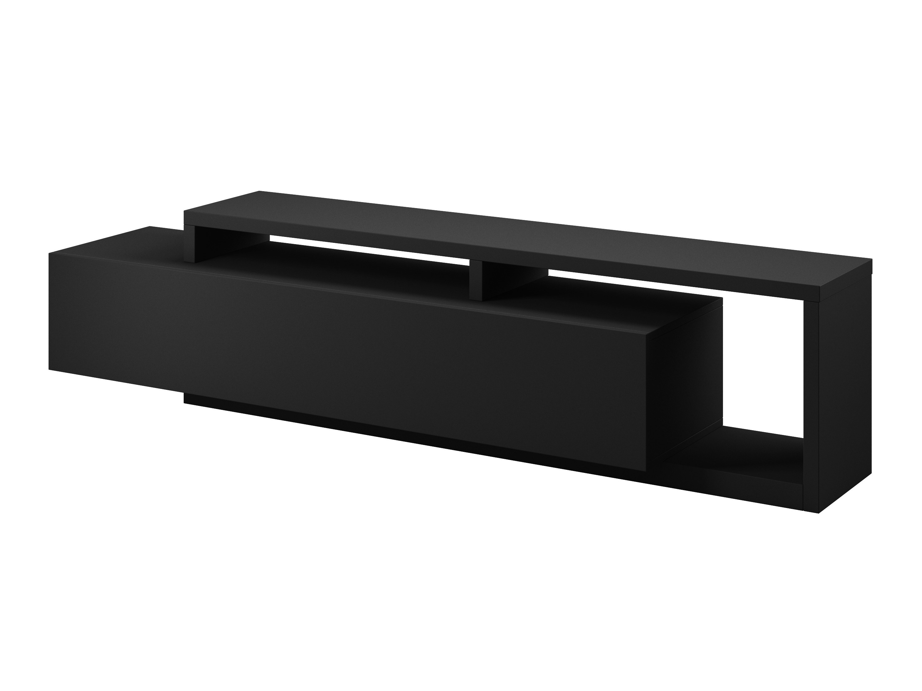 Mueble TV Lutiva 103 (Negro mate)