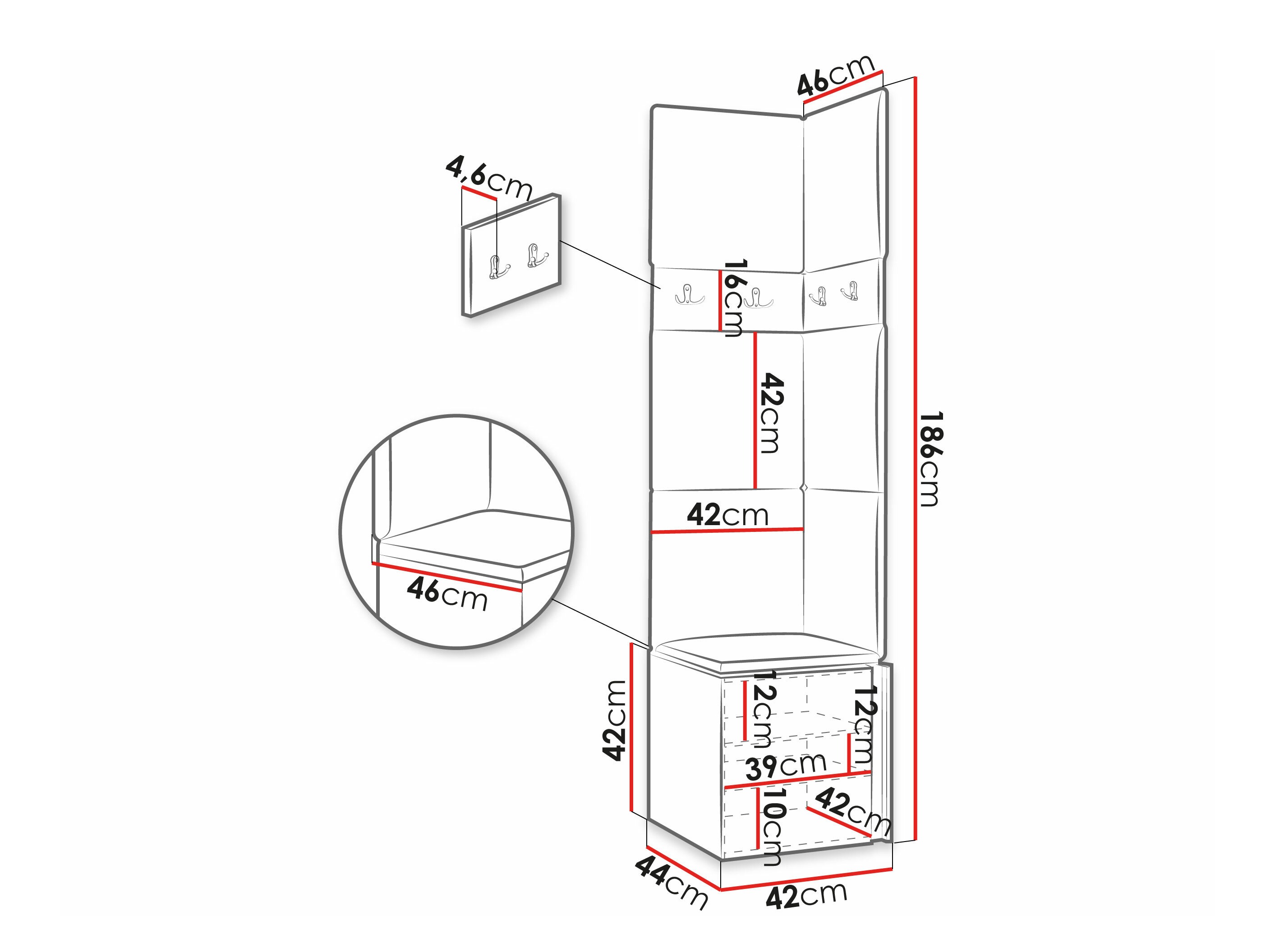 Conjunto para recibidor Pinis XXI (Blanco)