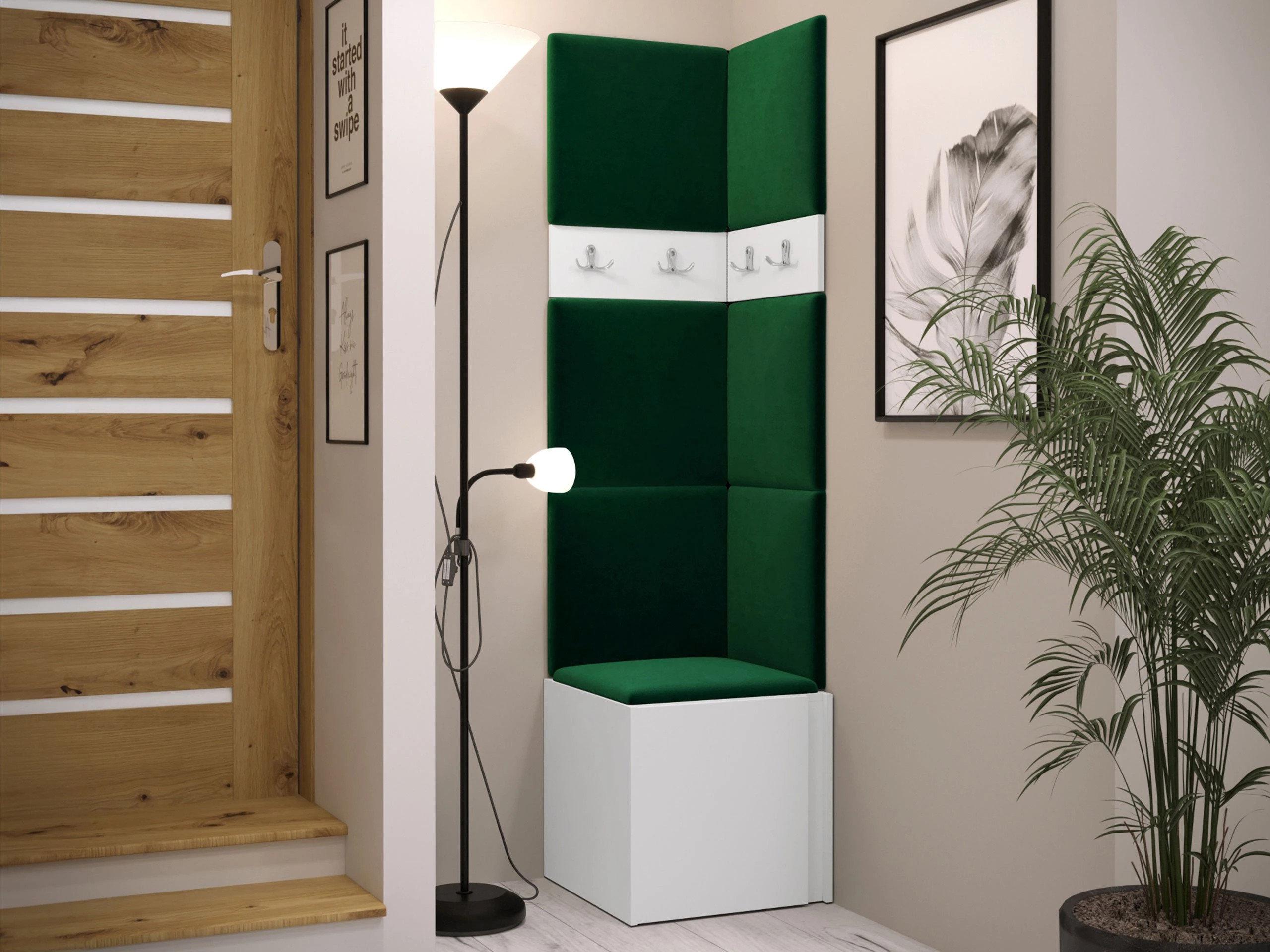 Conjunto para recibidor Pinis XXI (Blanco)