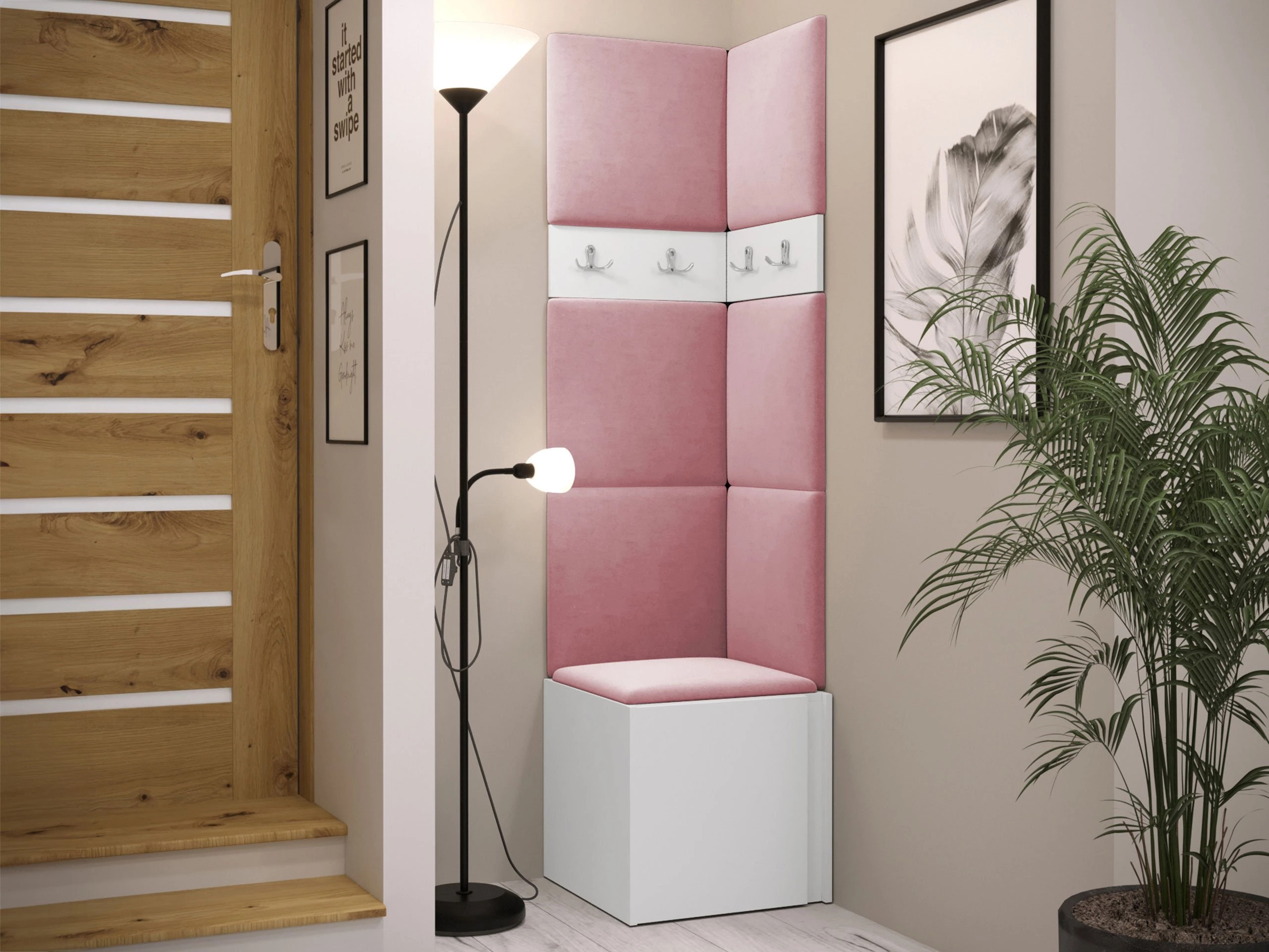 Conjunto para recibidor Pinis XXI (Blanco)