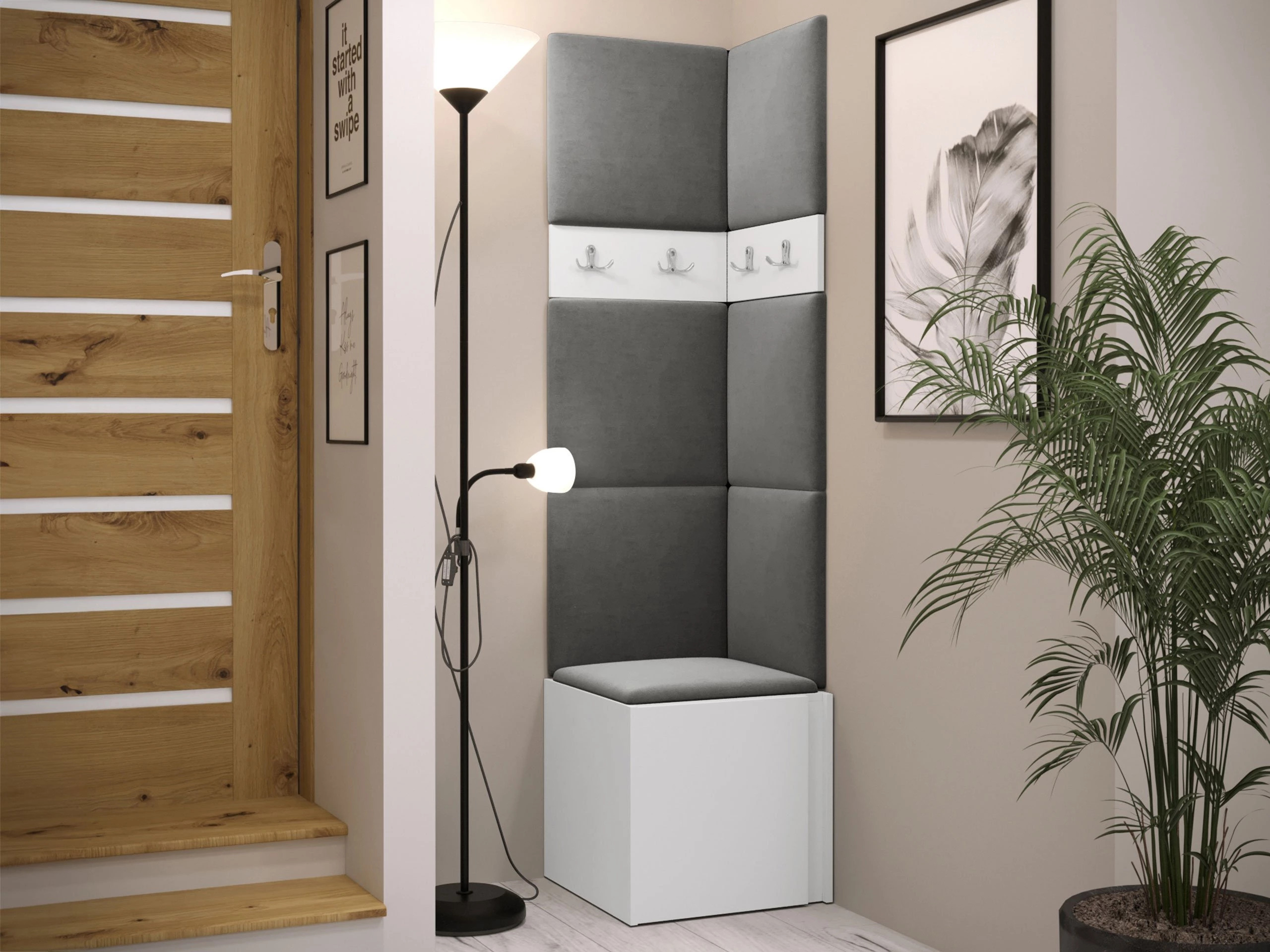 Conjunto para recibidor Pinis XXI (Blanco)