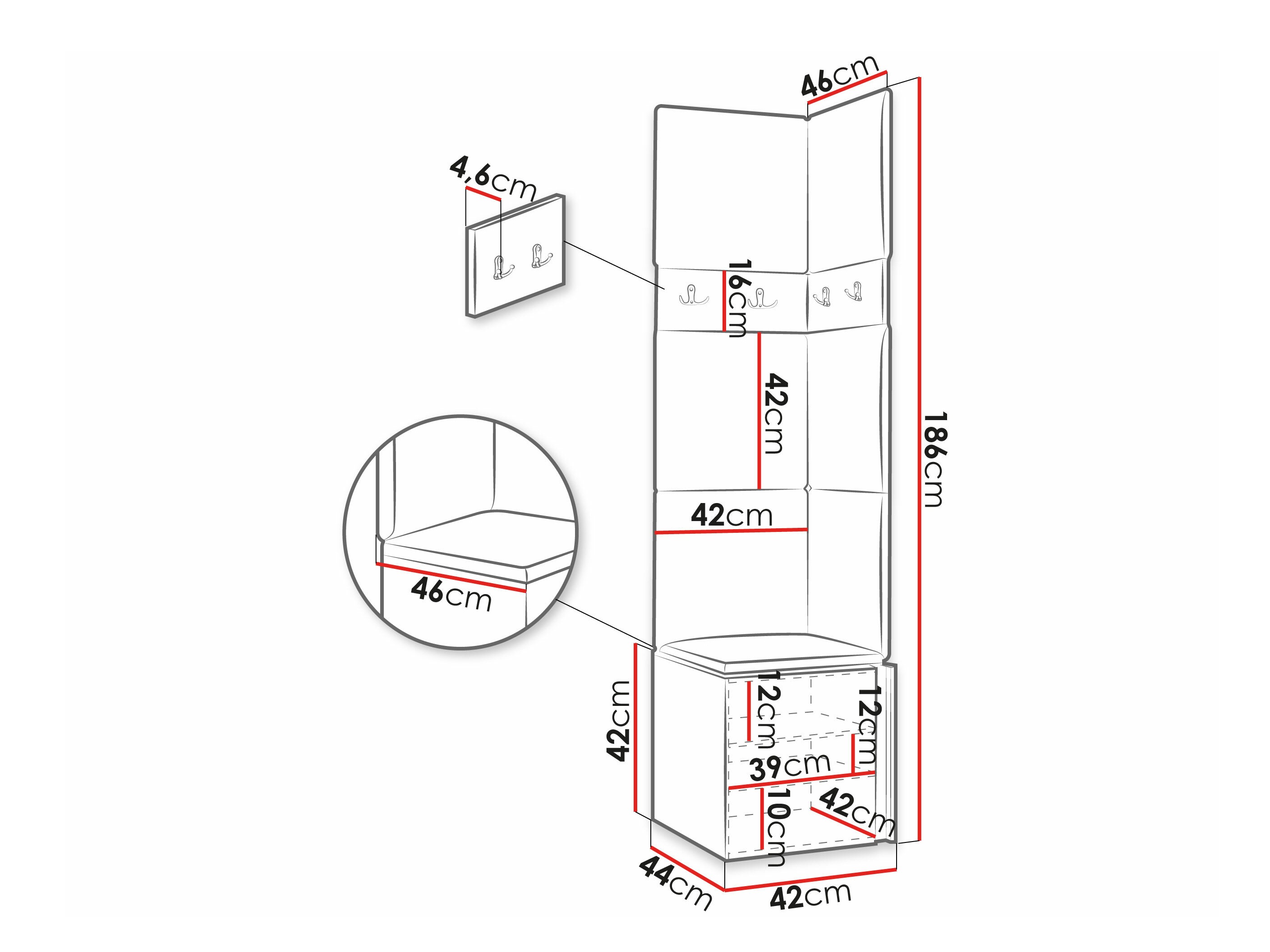 Conjunto para recibidor Pinis XXI (Blanco)