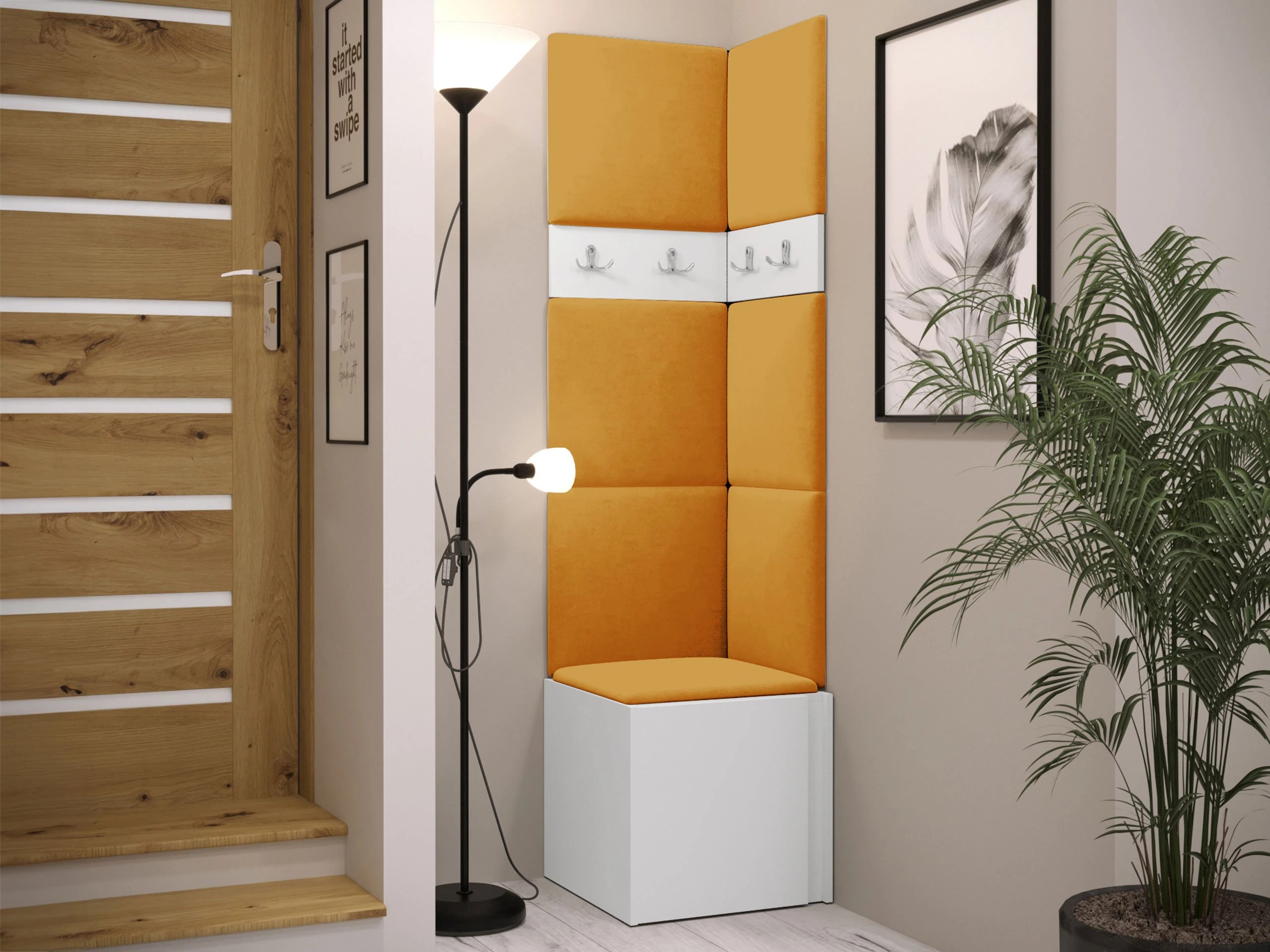 Conjunto para recibidor Pinis XXI (Blanco)