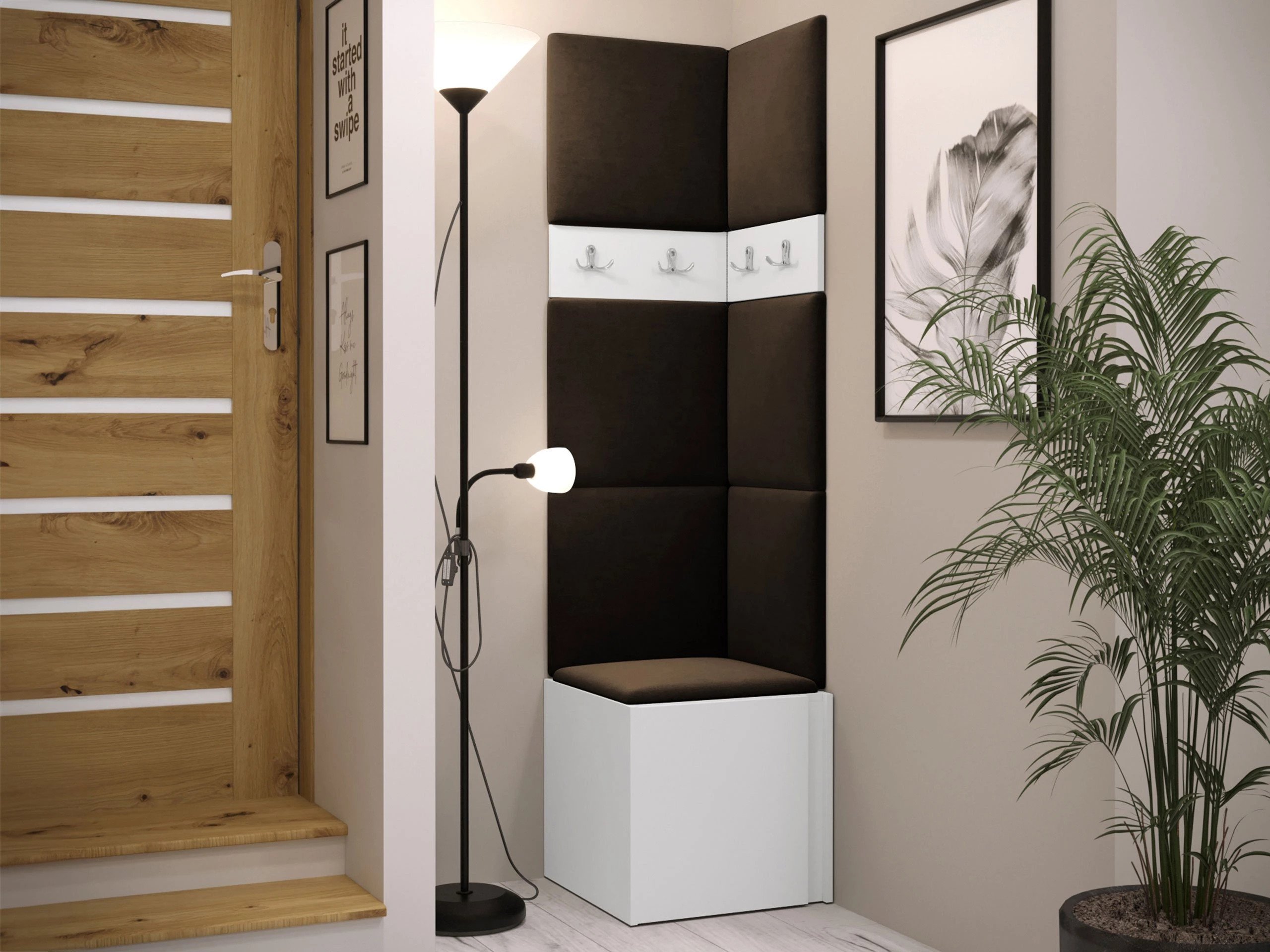 Conjunto para recibidor Pinis XXI (Blanco)