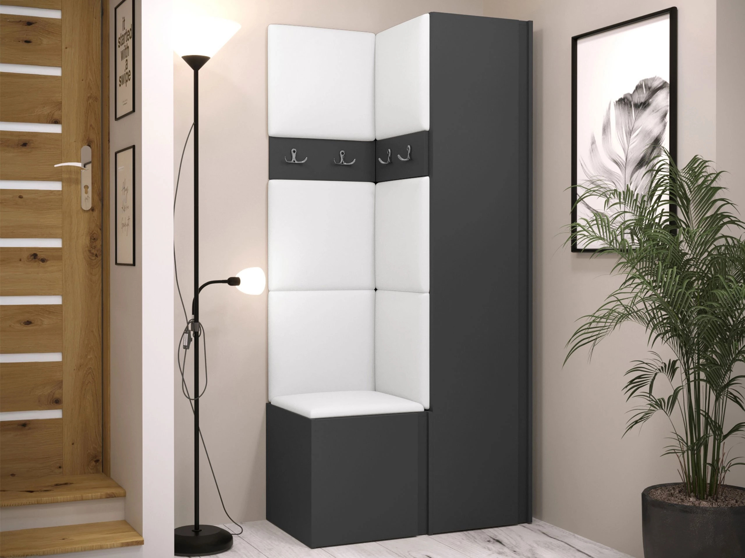 Conjunto para recibidor Pinis XXIV (Grafito)