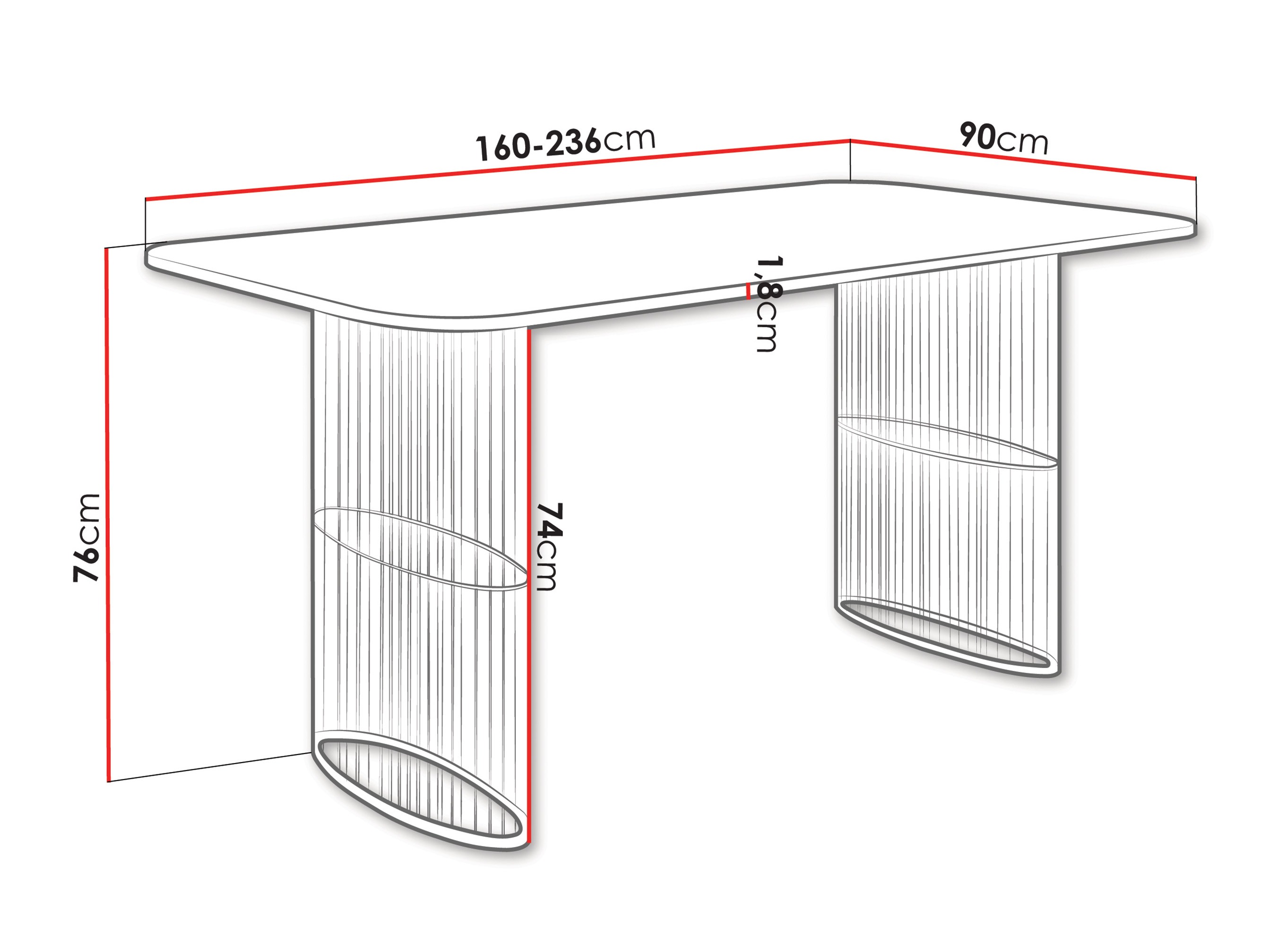 Mesa Oswego 163 (Roble dorado artesanal)