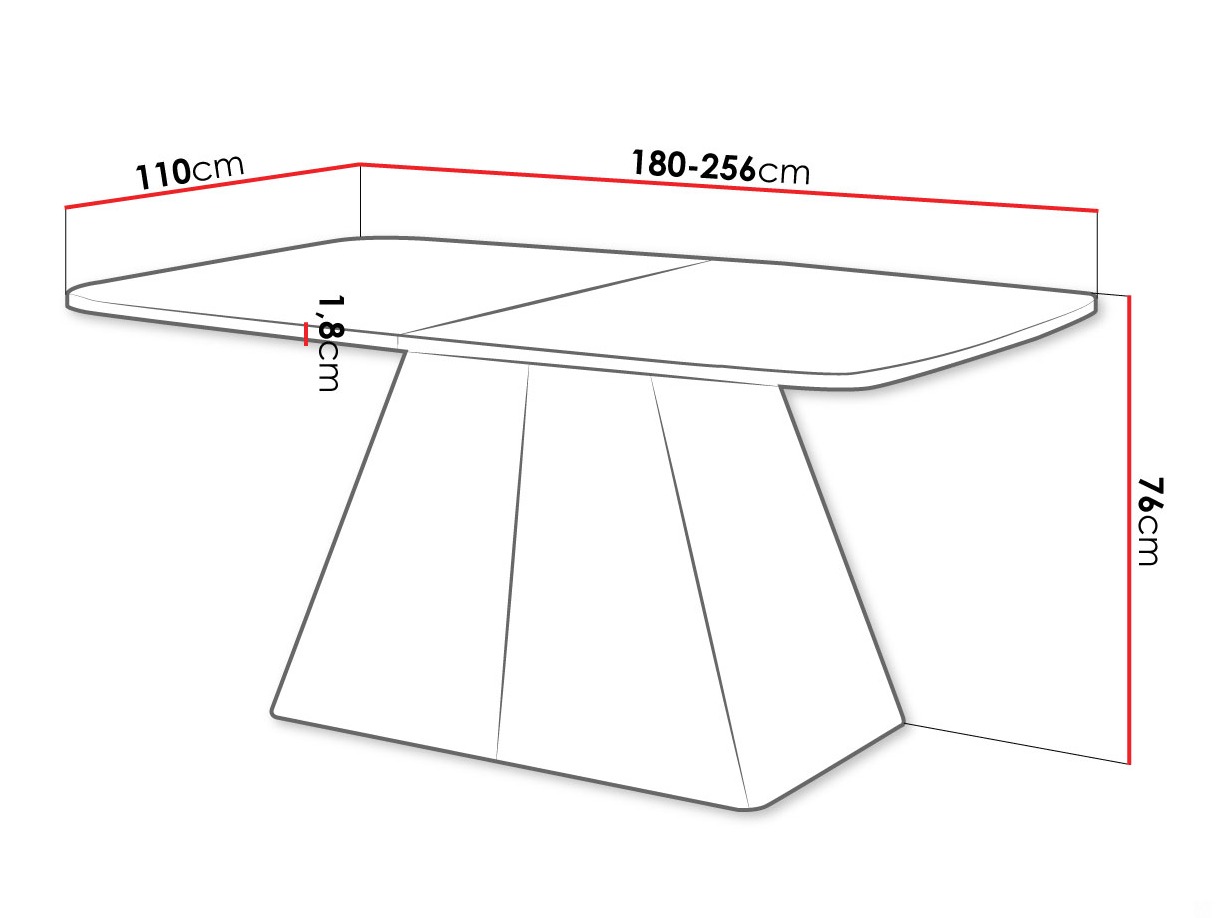Mesa Oswego 170 (Blanco)