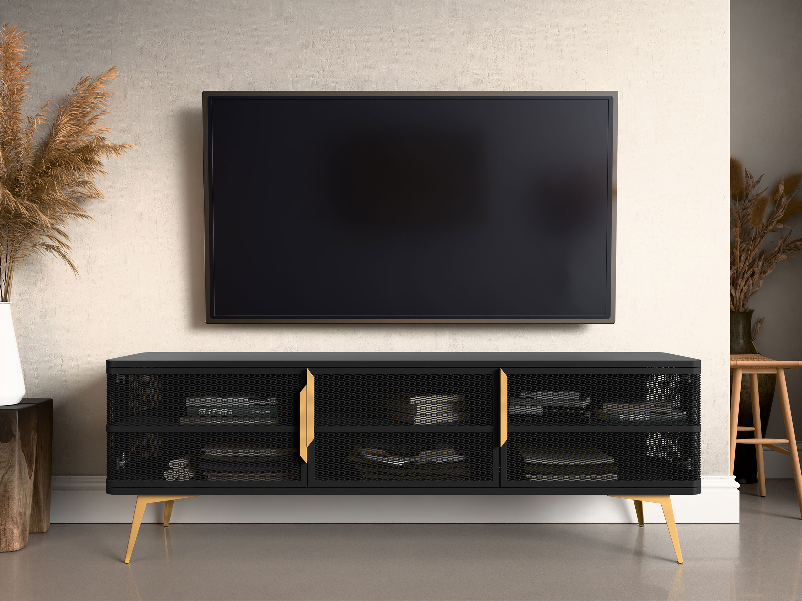 Mueble TV Camfelo 102 (Negro)