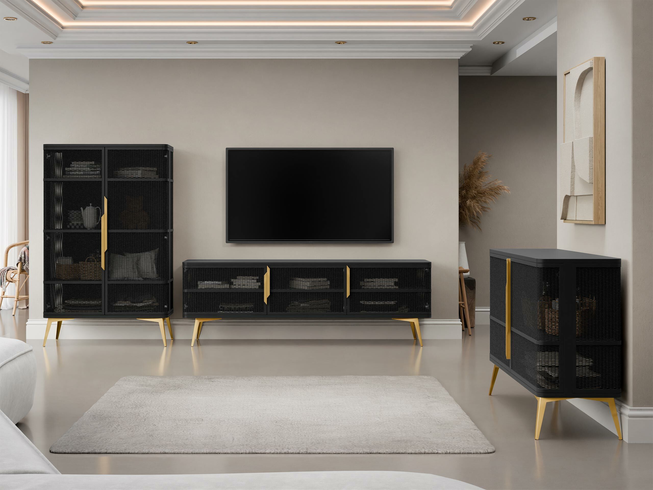 Mueble TV Camfelo 102 (Negro)