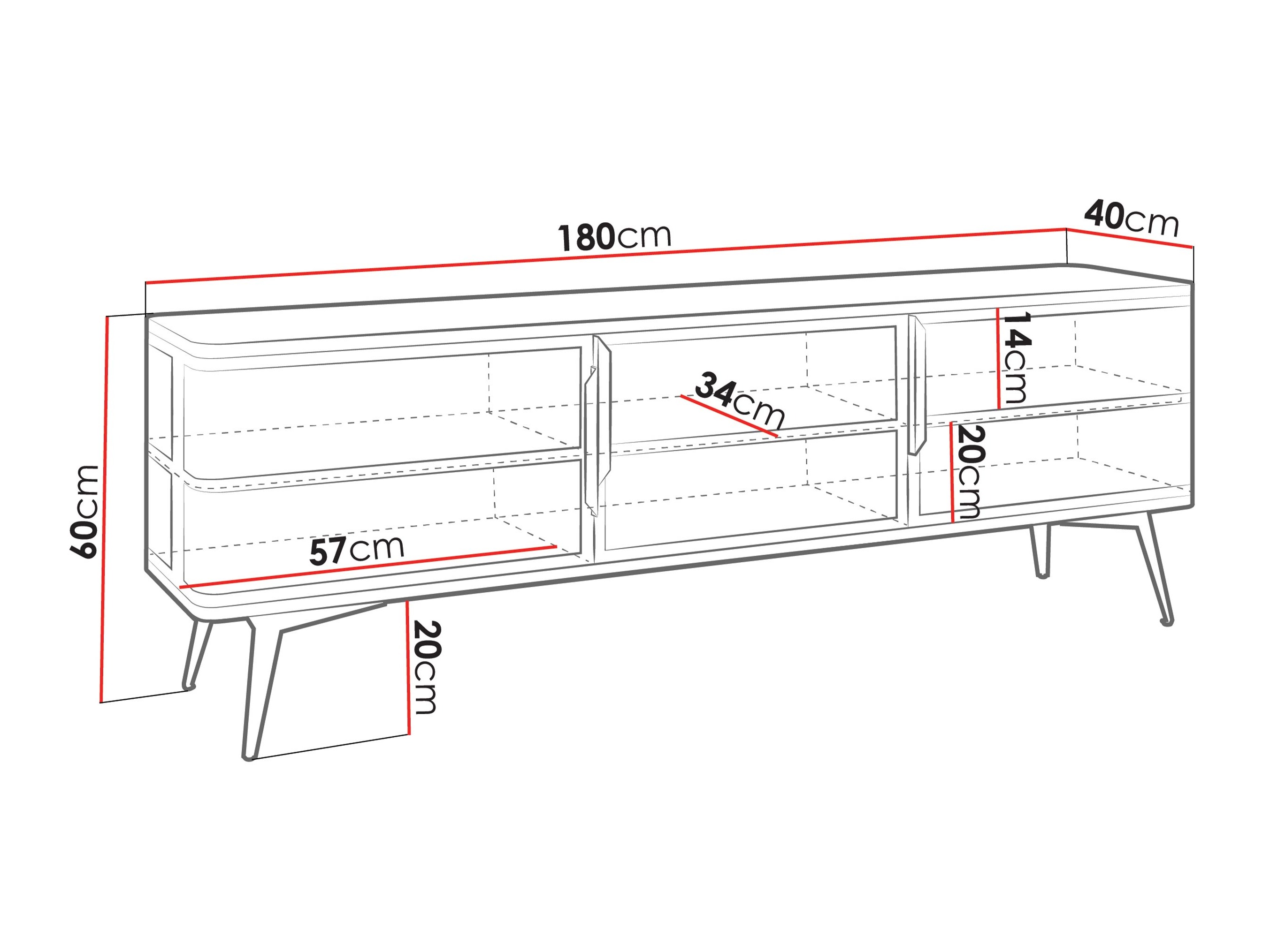 Mueble TV Camfelo 102 (Negro)