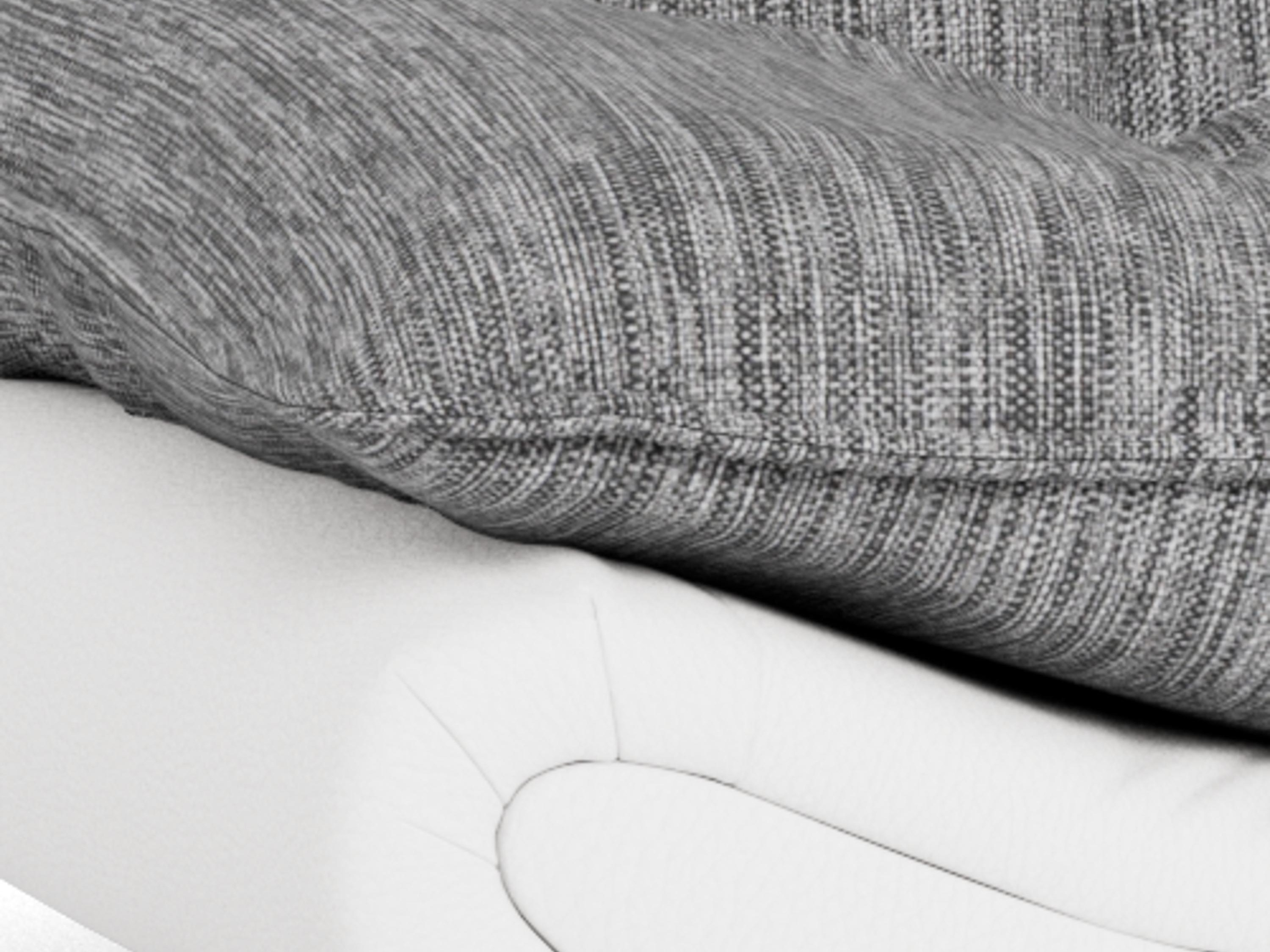 Sofá cama Norsica 228 (Blanco + Gris claro)