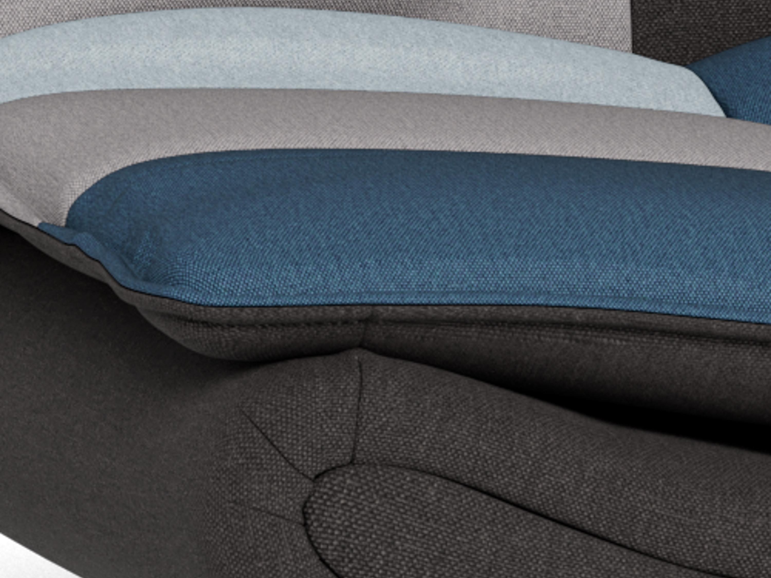 Sofá cama Norsica 228 (Gris + Azul)