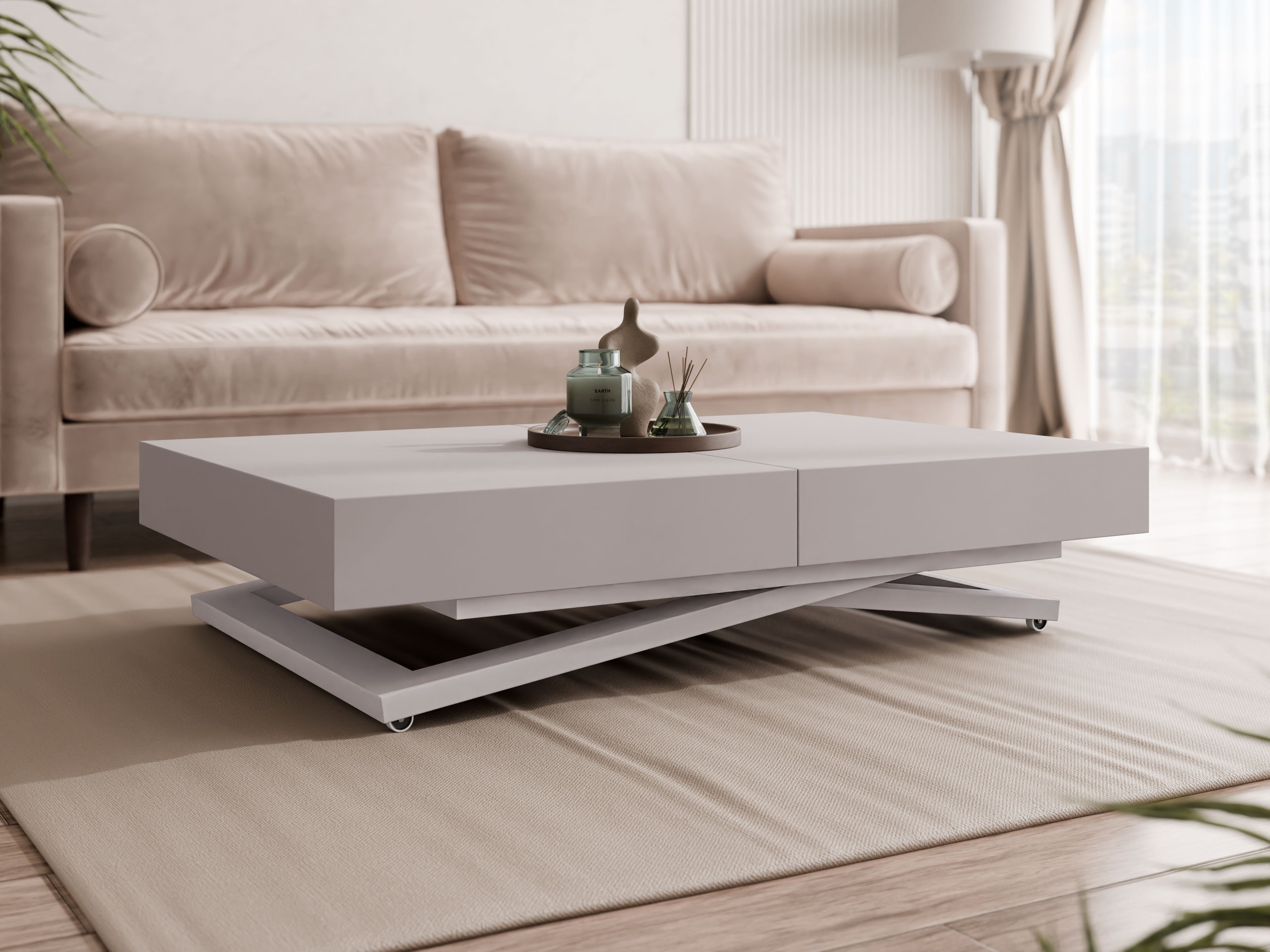 Mesa de centro convertible Oswego 172 (Cachemira)