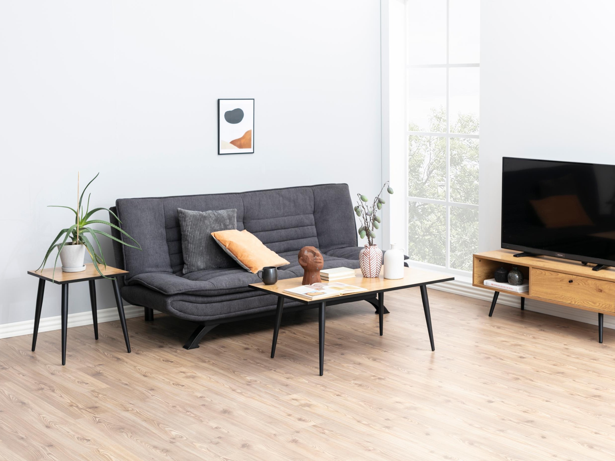 Sofá cama Norsica 279 (Gris oscuro)