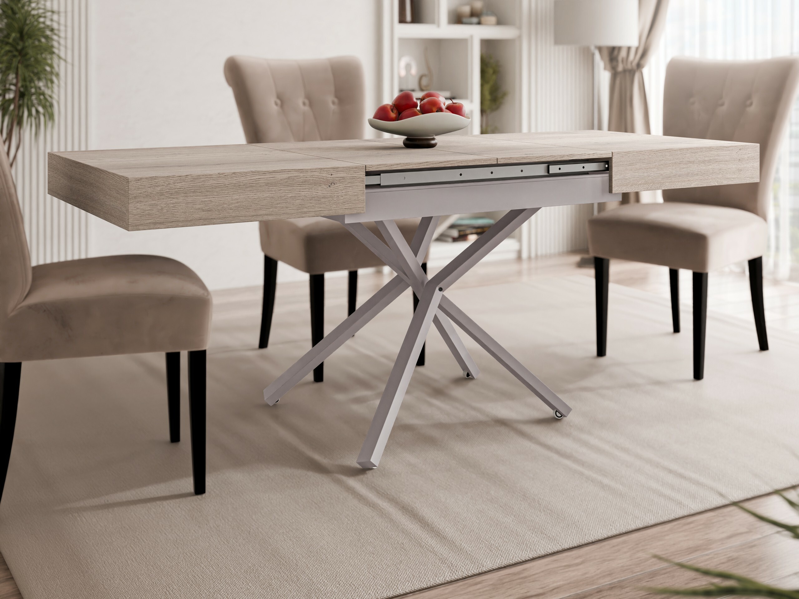 Mesa de centro convertible Oswego 177 (Roble)