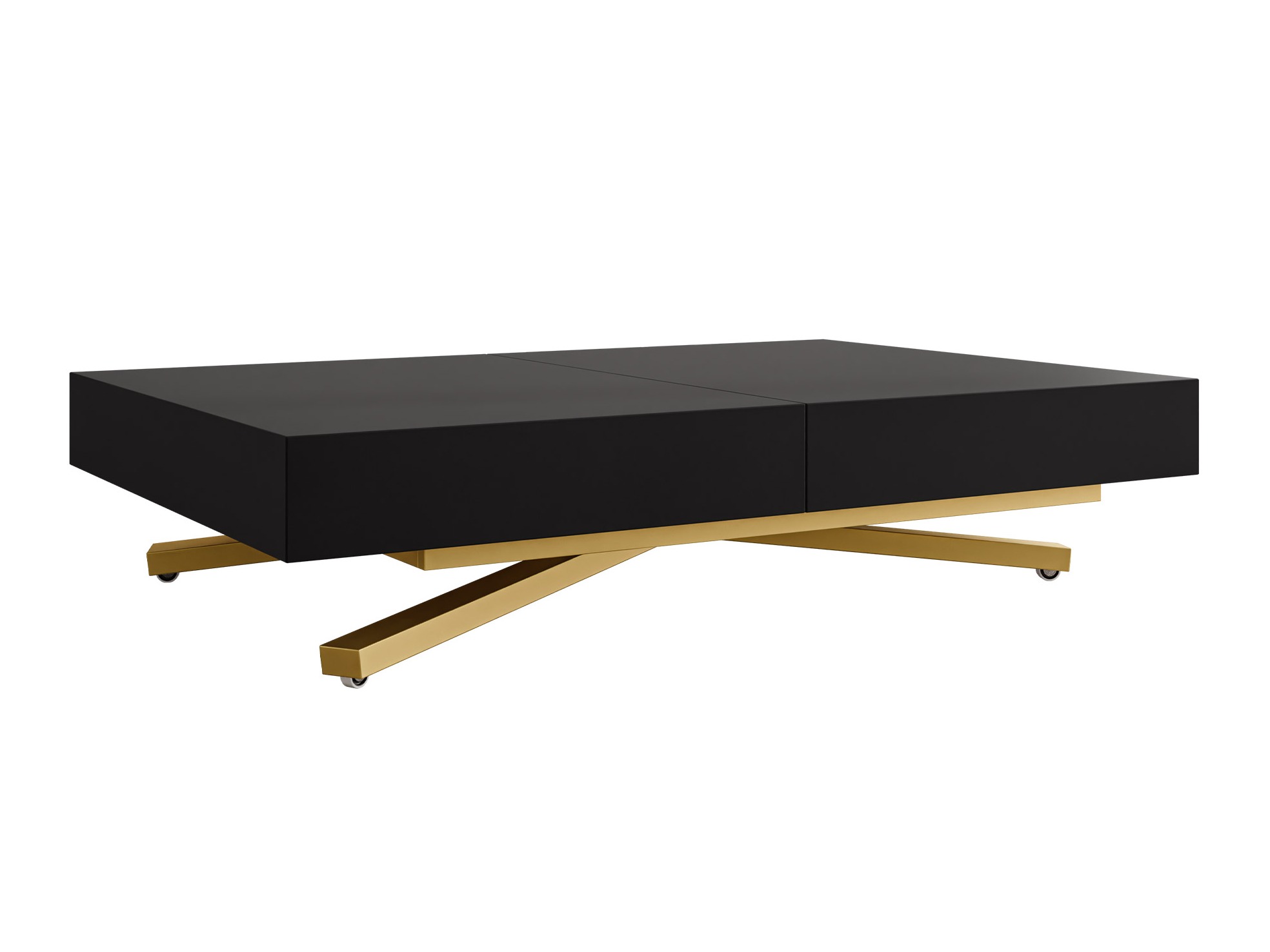 Mesa de centro convertible Oswego 178 (Negro)