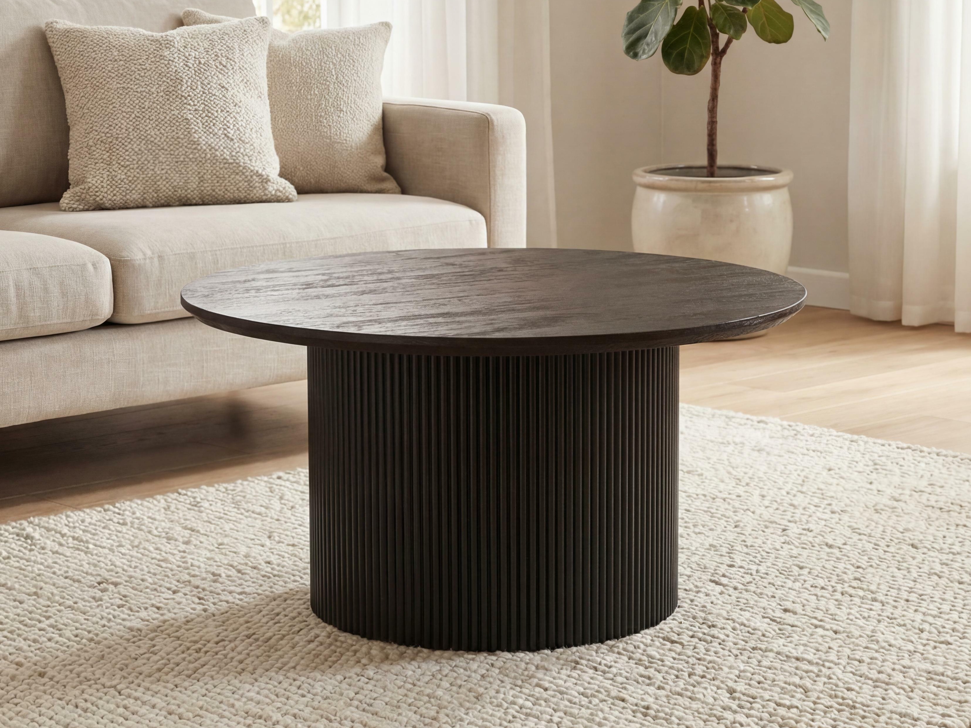 Mesa de centro Lirmelo 100 (Marrón oscuro)