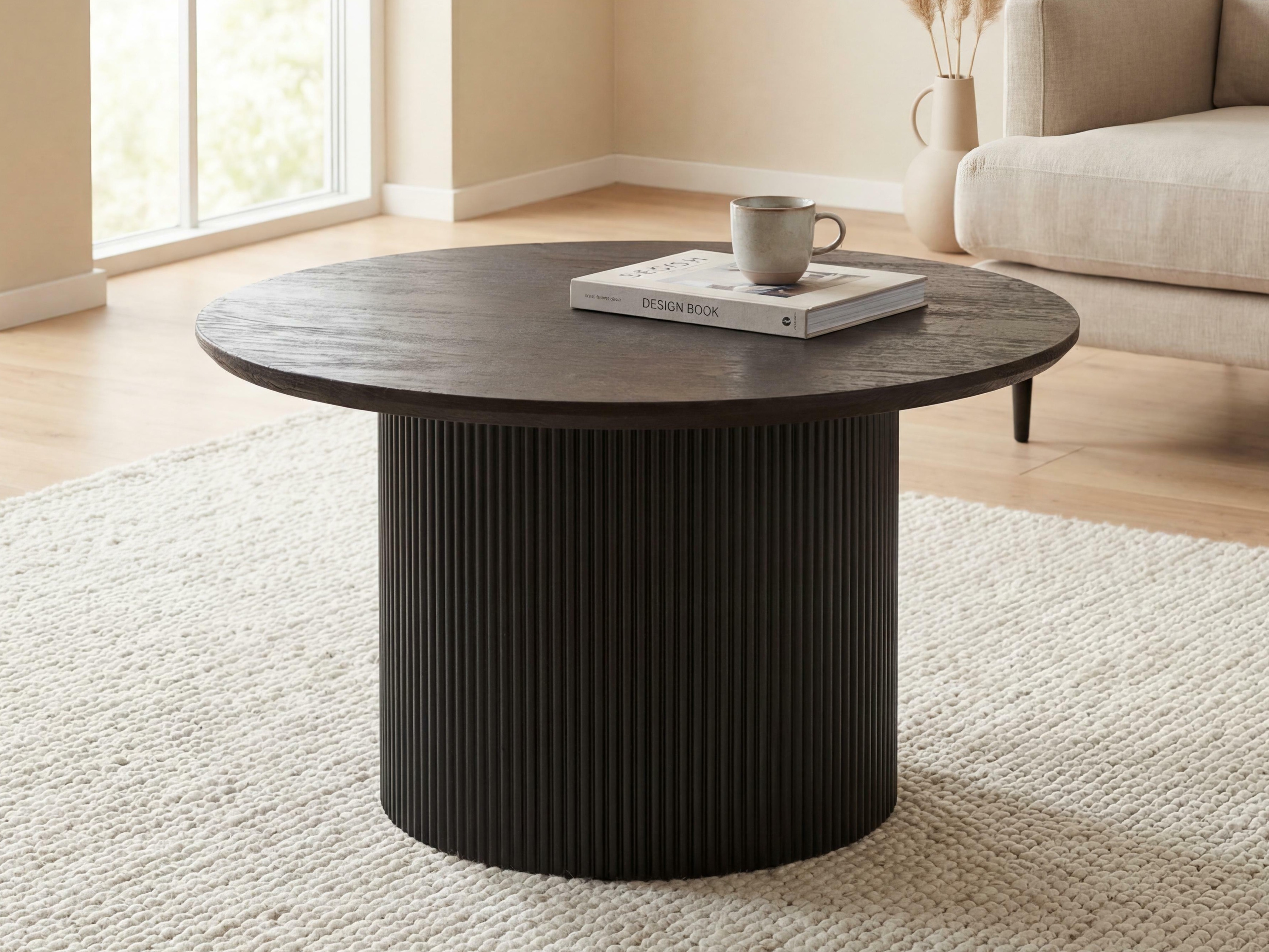Mesa de centro Lirmelo 100 (Marrón oscuro)