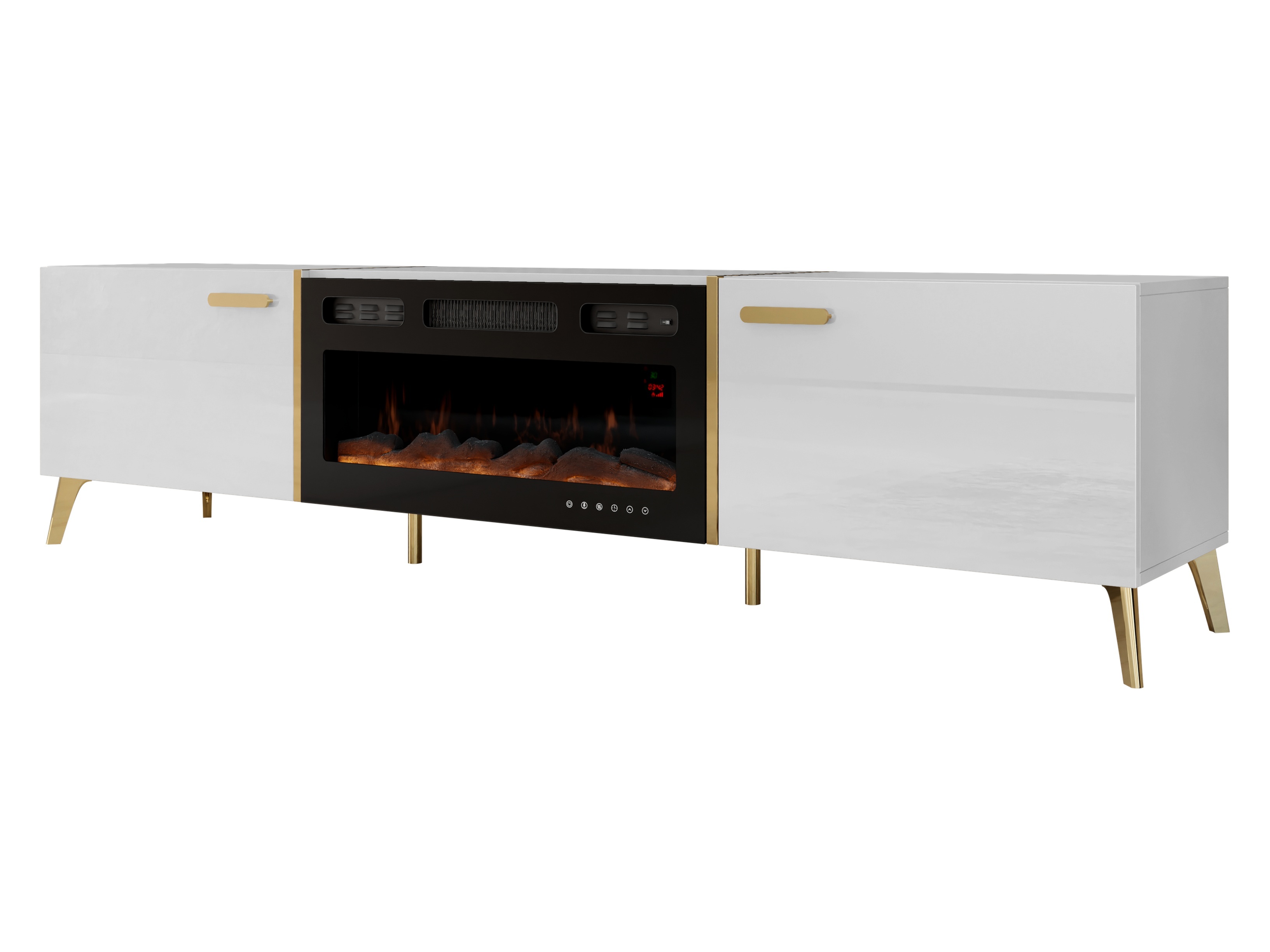 Mueble TV Comfivo Capella III (Blanco + Blanco brillante)