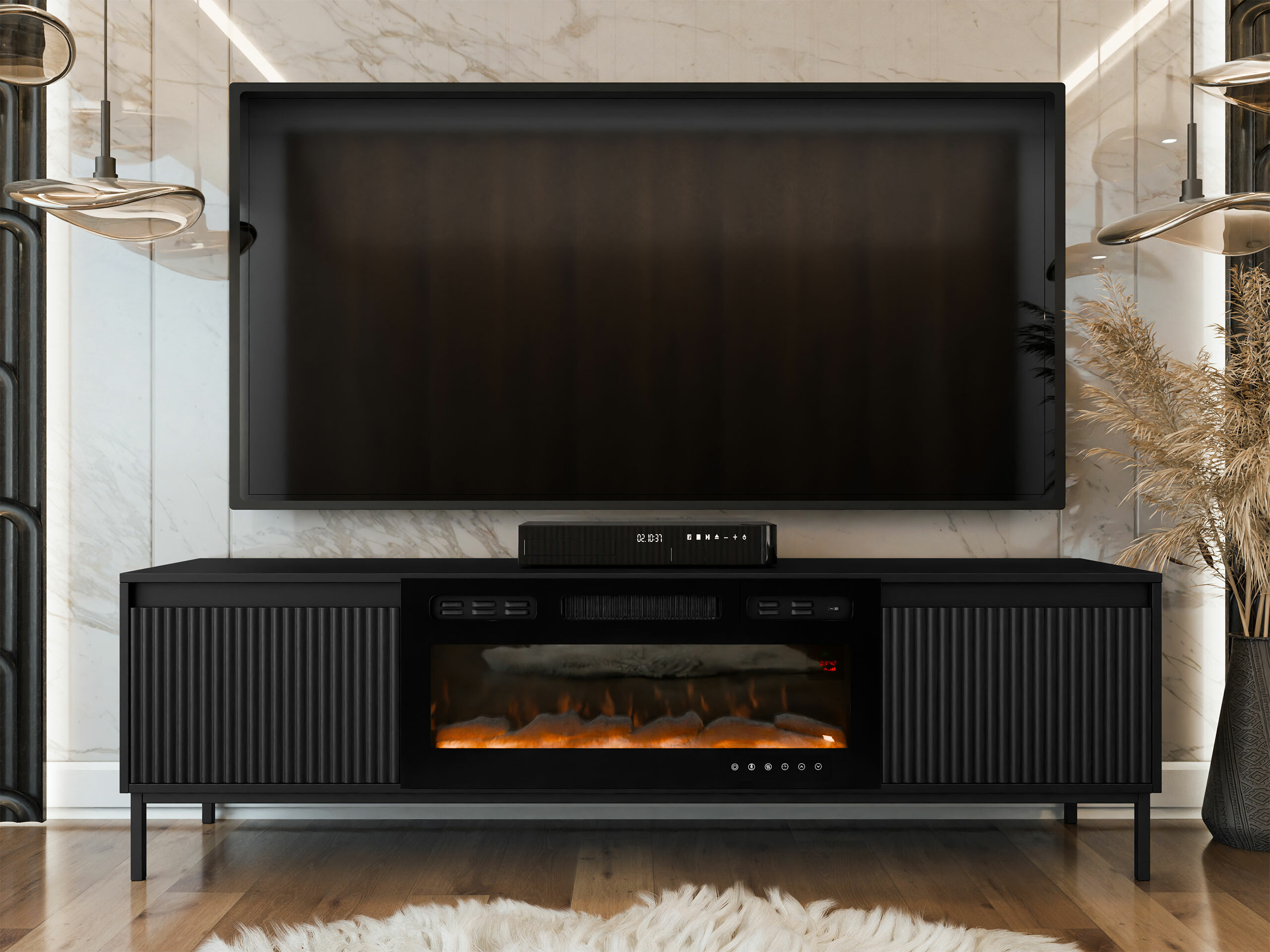 Mueble TV Comfivo Delruva III (Negro)