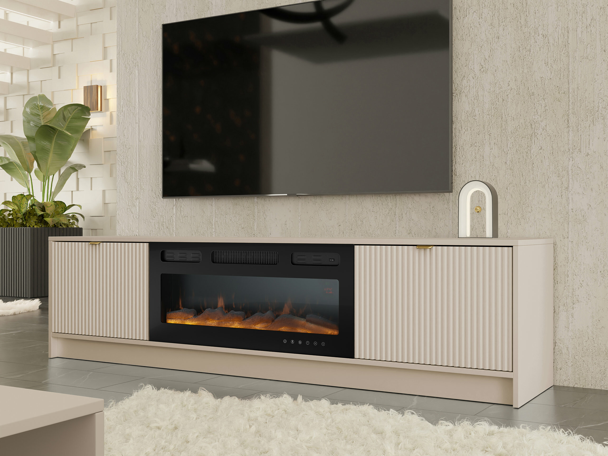 Mueble TV Comfivo Papilio II (Beige)