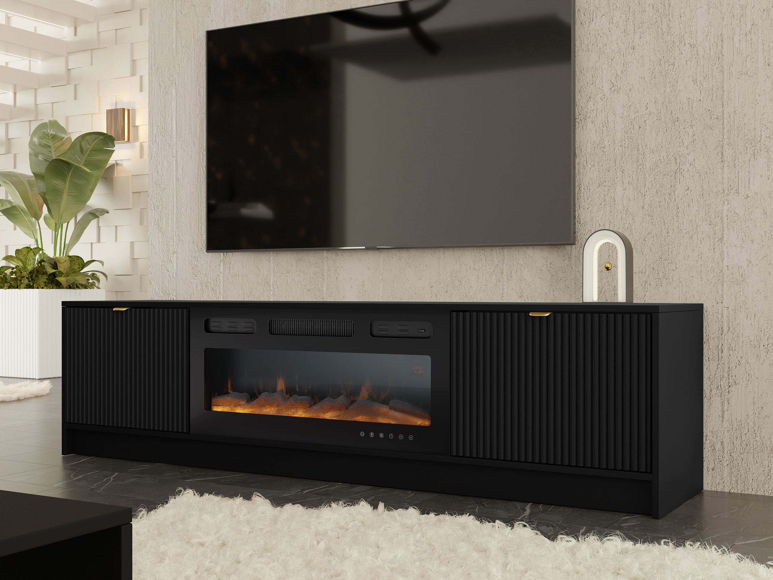 Mueble TV Comfivo Papilio II (Negro)