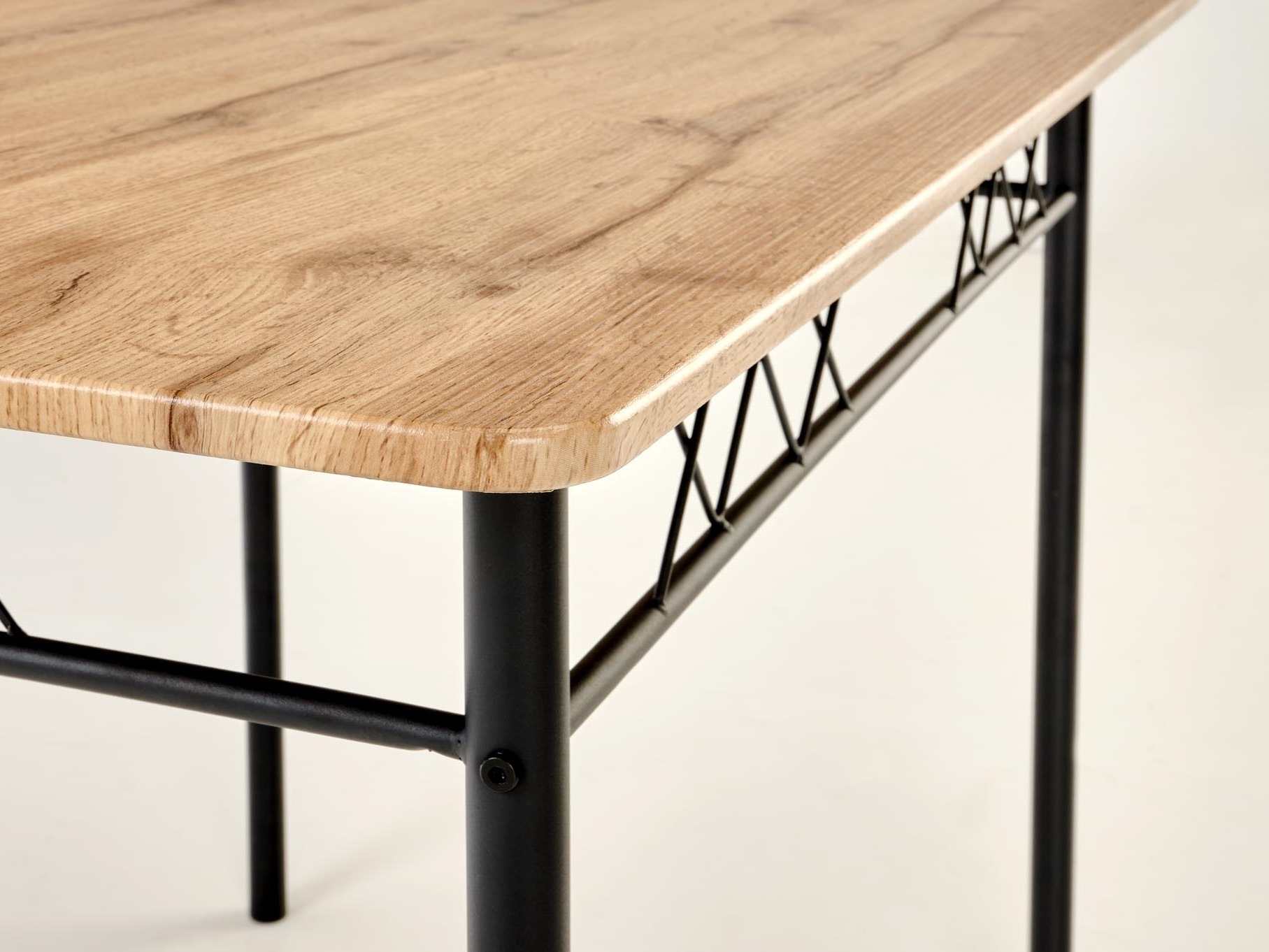 Conjunto de mesas y sillas para comedor Houston 1251 (Roble + Negro)