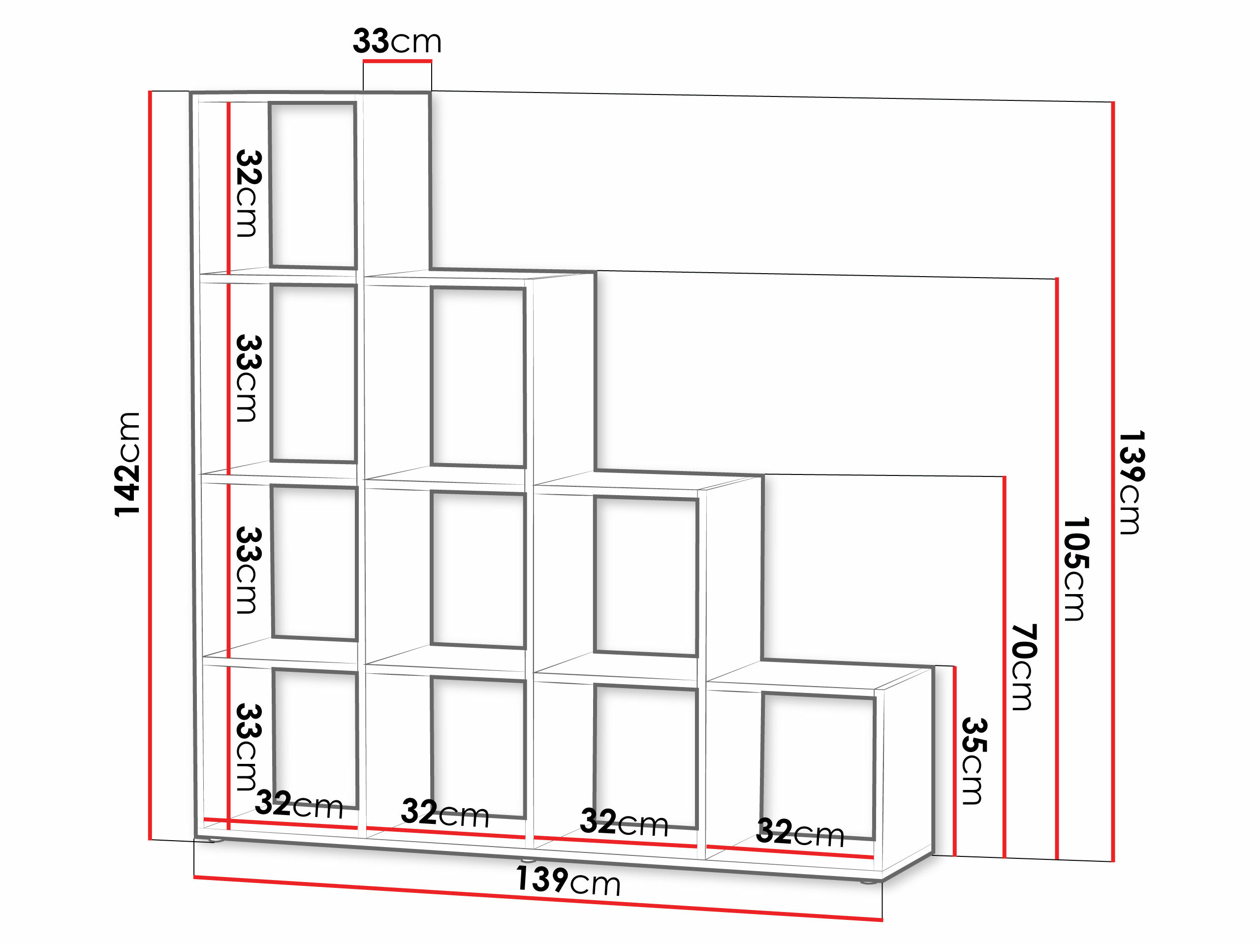 Estantería Lexicon I (Roble Sonoma)