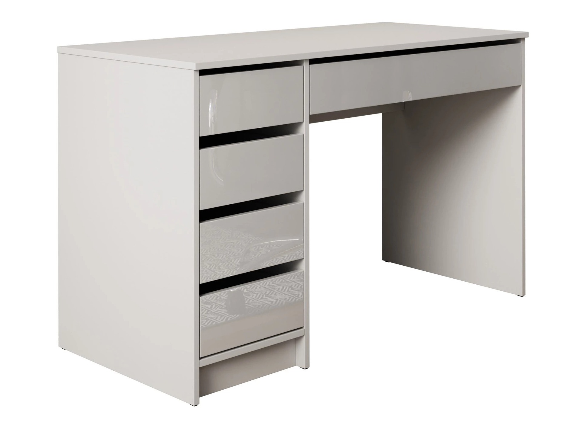Mesa de oficina Comfivo 312 (Blanco + Blanco brillante)