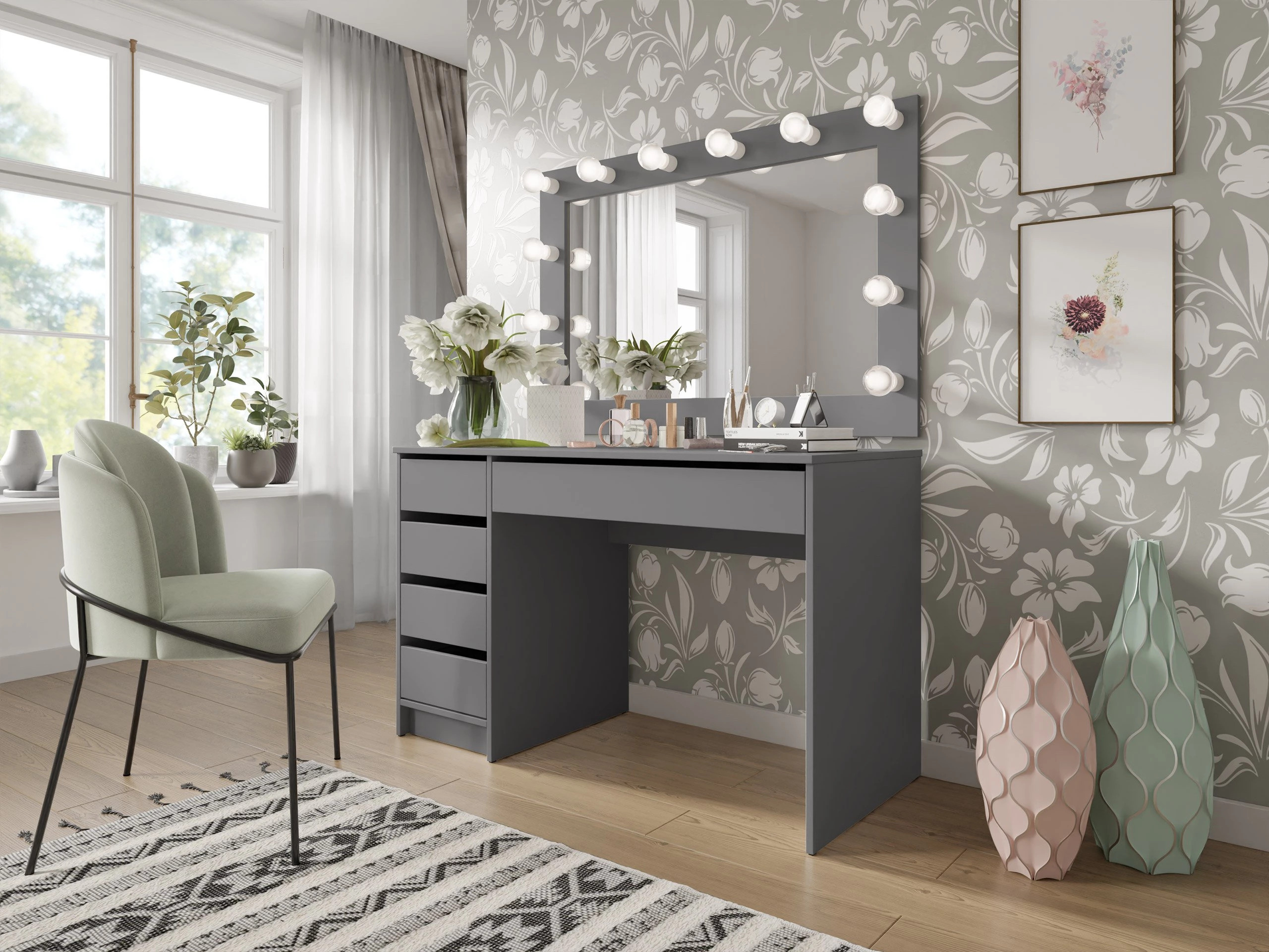 Mesa de oficina Comfivo Terros I (Antracita)