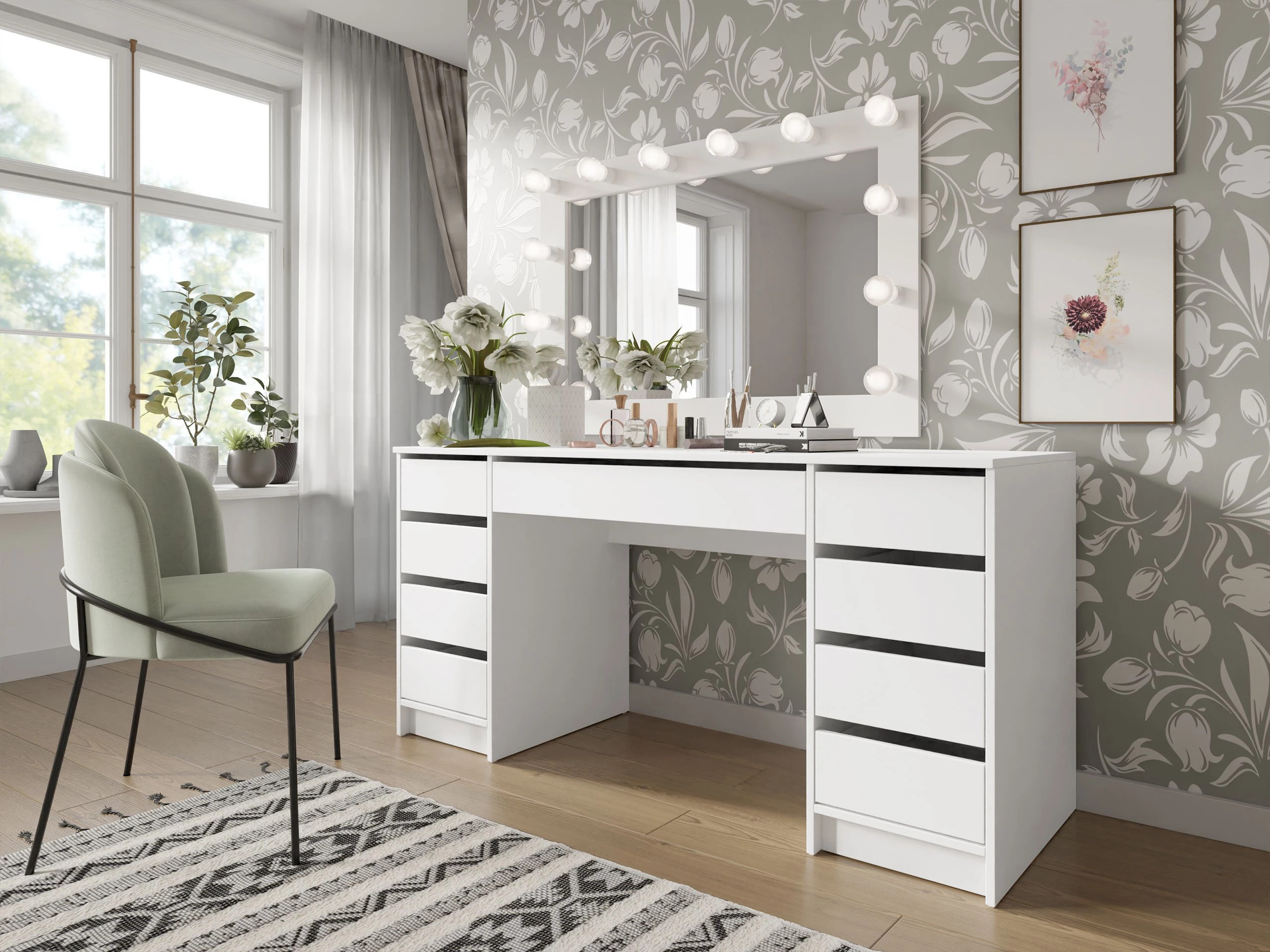 Mesa de oficina Comfivo Terros II (Blanco)