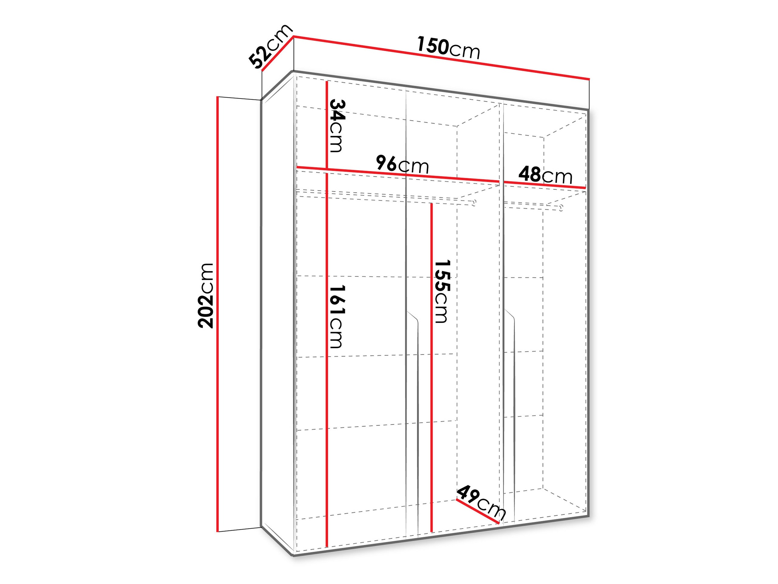 Armario Hartford 580 (Negro)