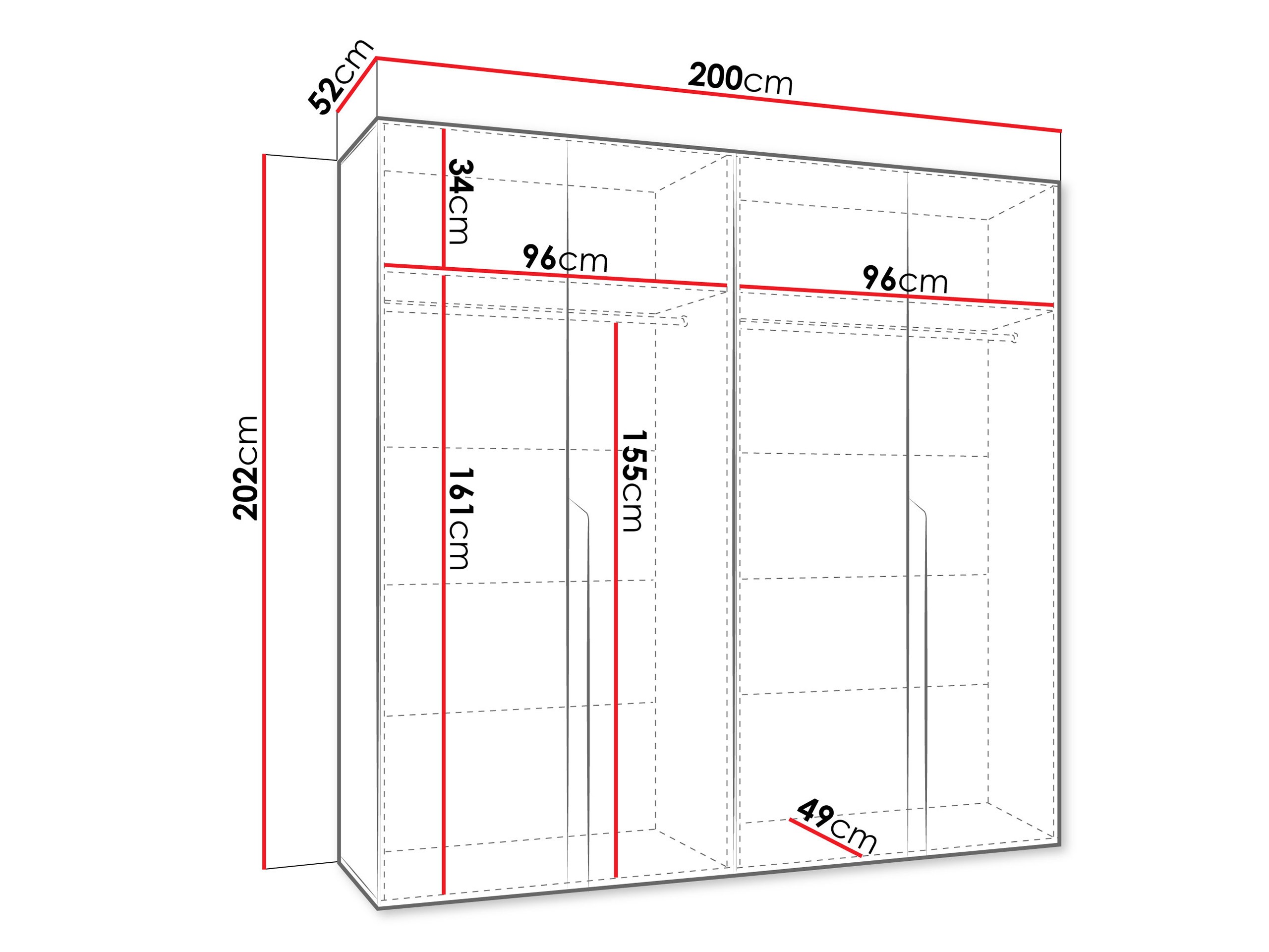 Armario Hartford 581 (Blanco)