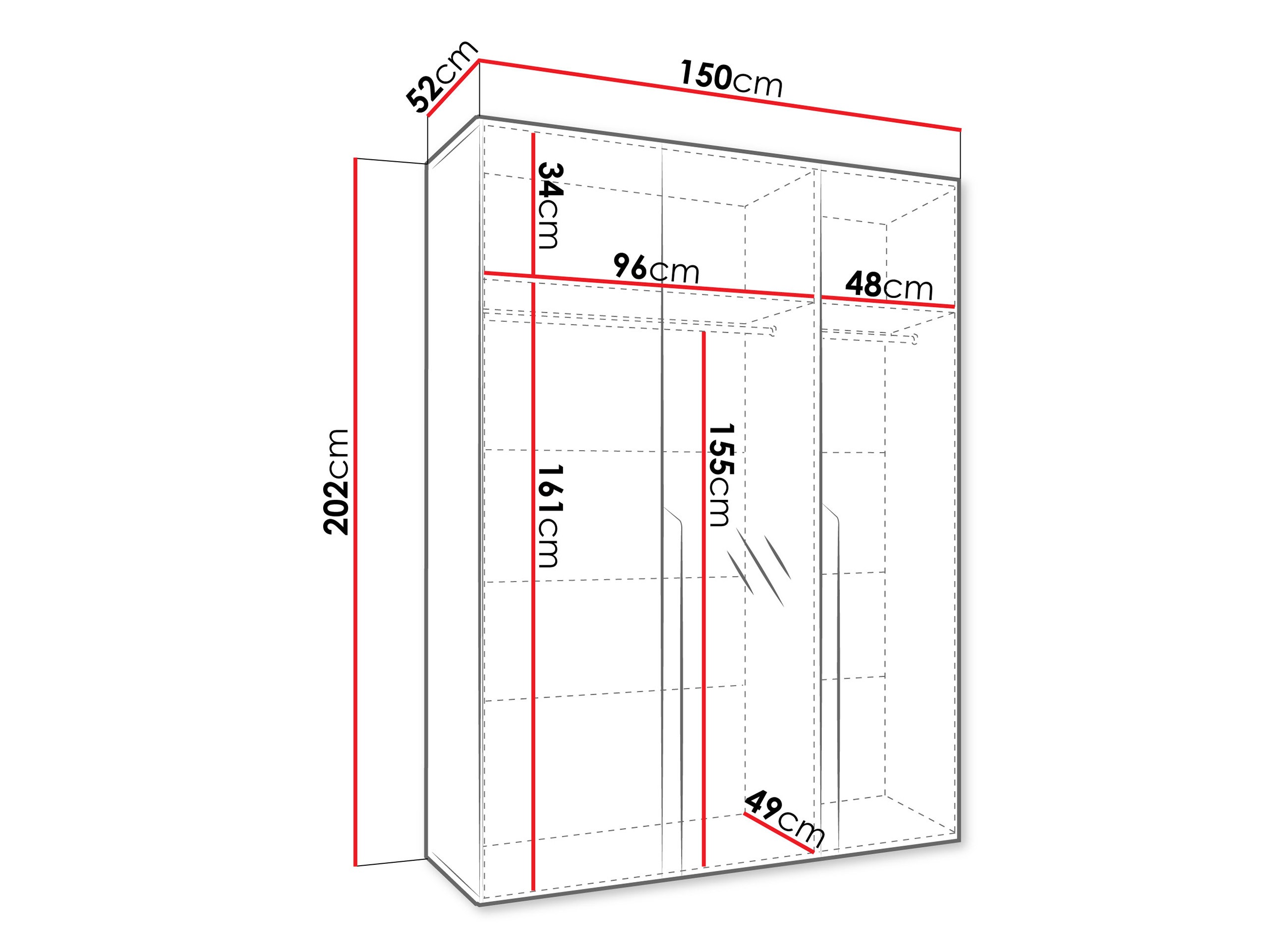 Armario Hartford 585 (Negro)