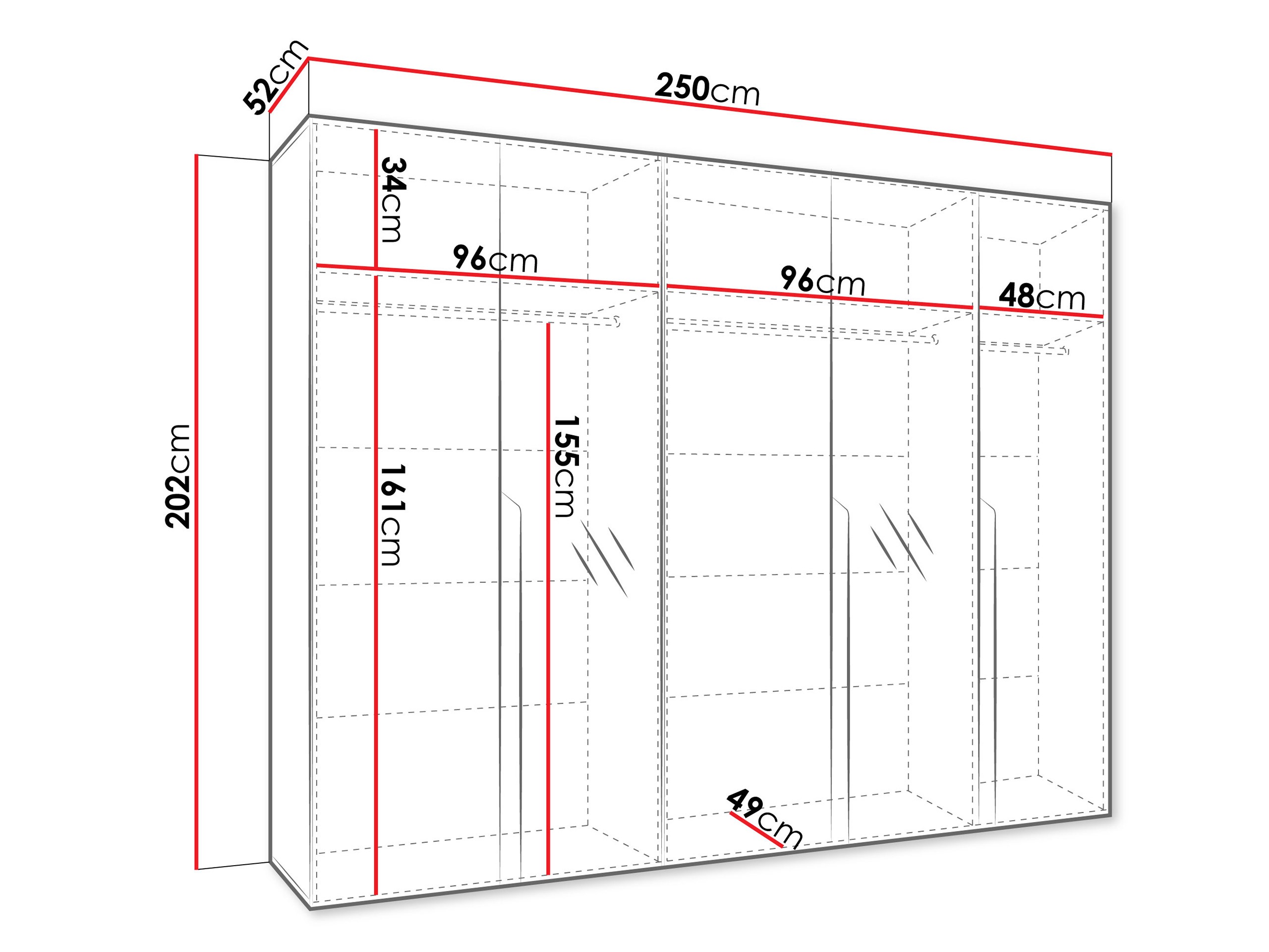 Armario Hartford 587 (Negro)