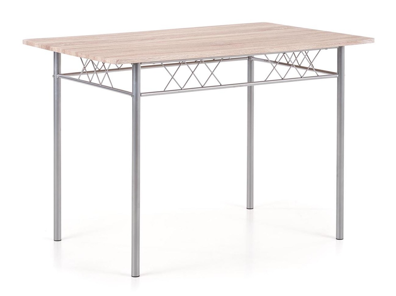 Conjunto de mesas y sillas para comedor Houston 1251 (Roble Sonoma + Plata)